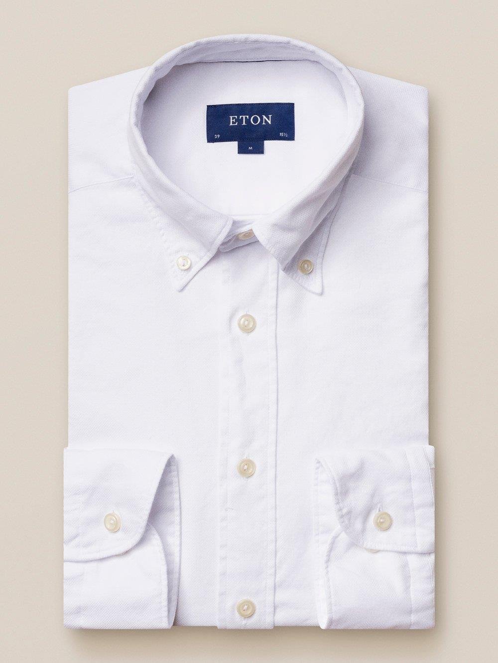 Beyaz Royal Oxford Pamuk Gömlek - Image 2