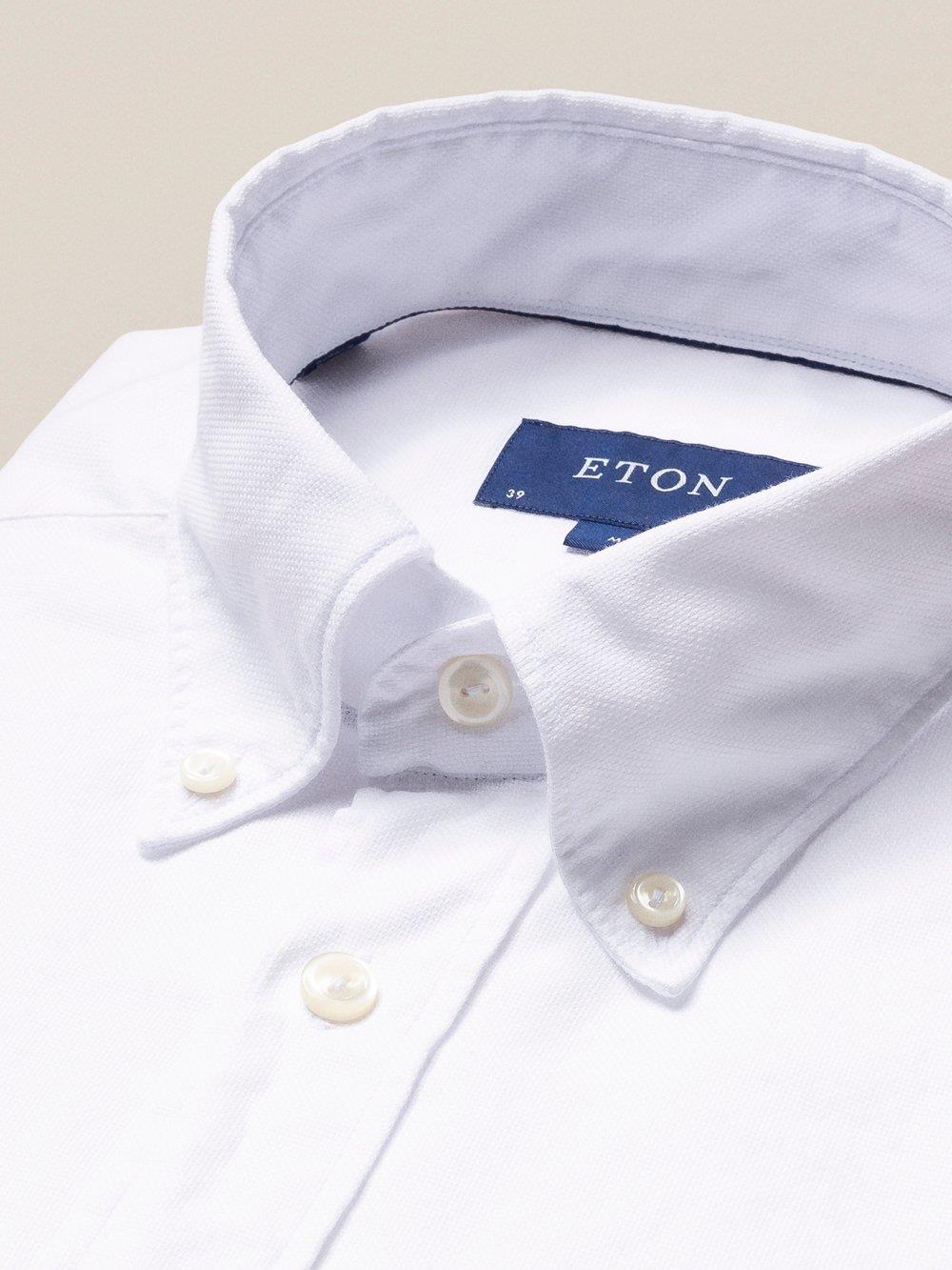 Beyaz Royal Oxford Pamuk Gömlek - Image 3