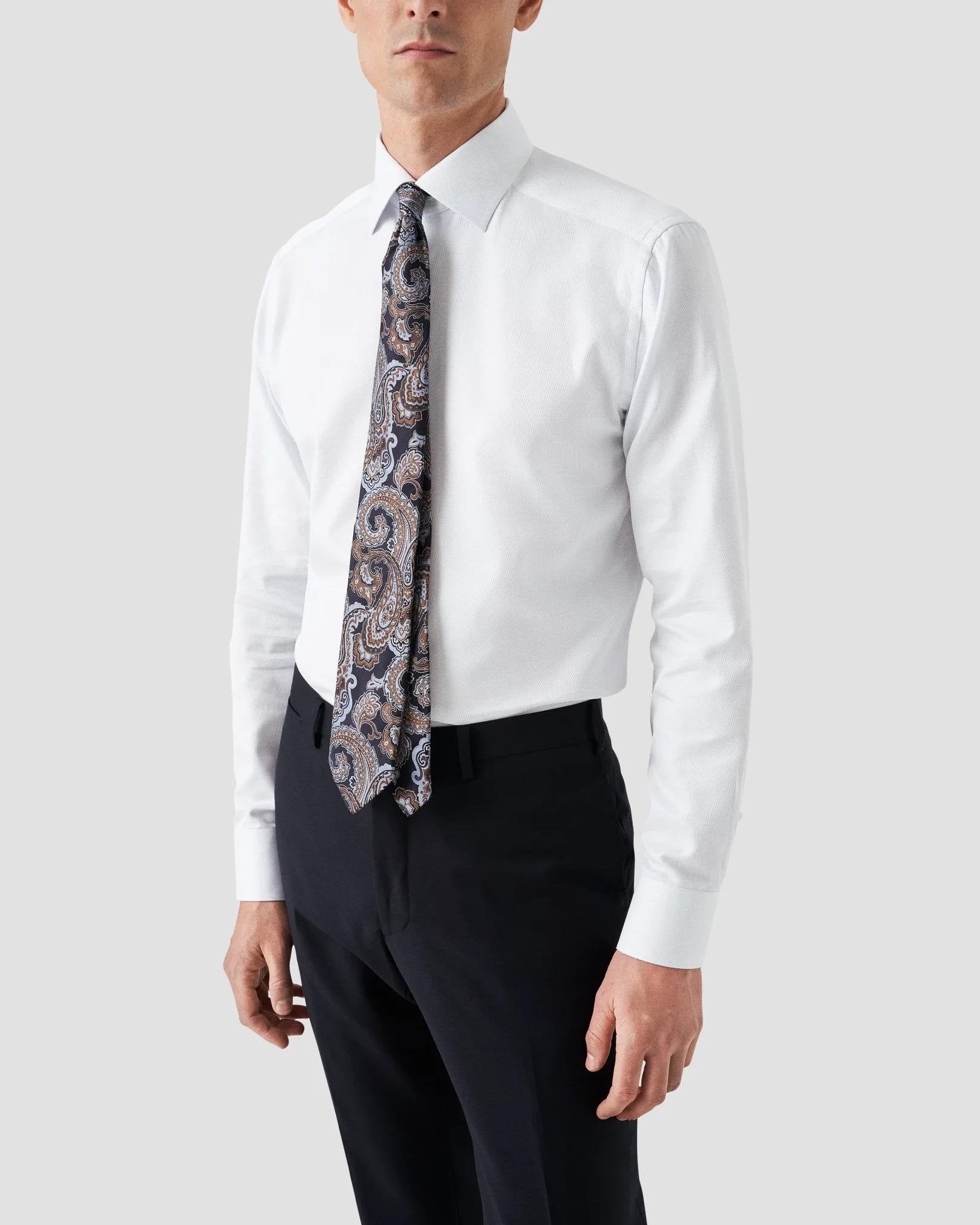 Beyaz Signature Twill Pamuk Gömlek - Image 3