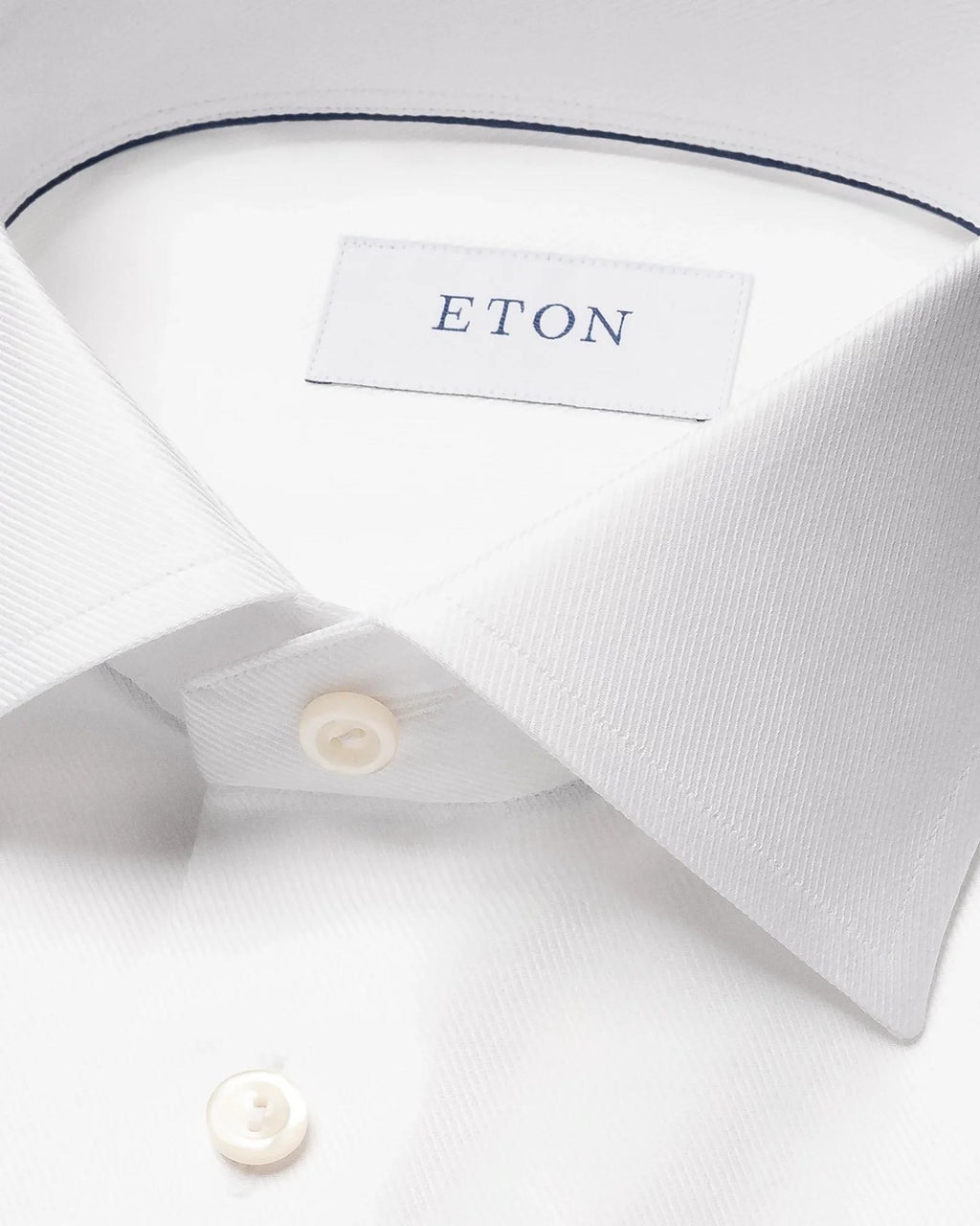 Beyaz Twill Pamuk Gömlek - Image 2