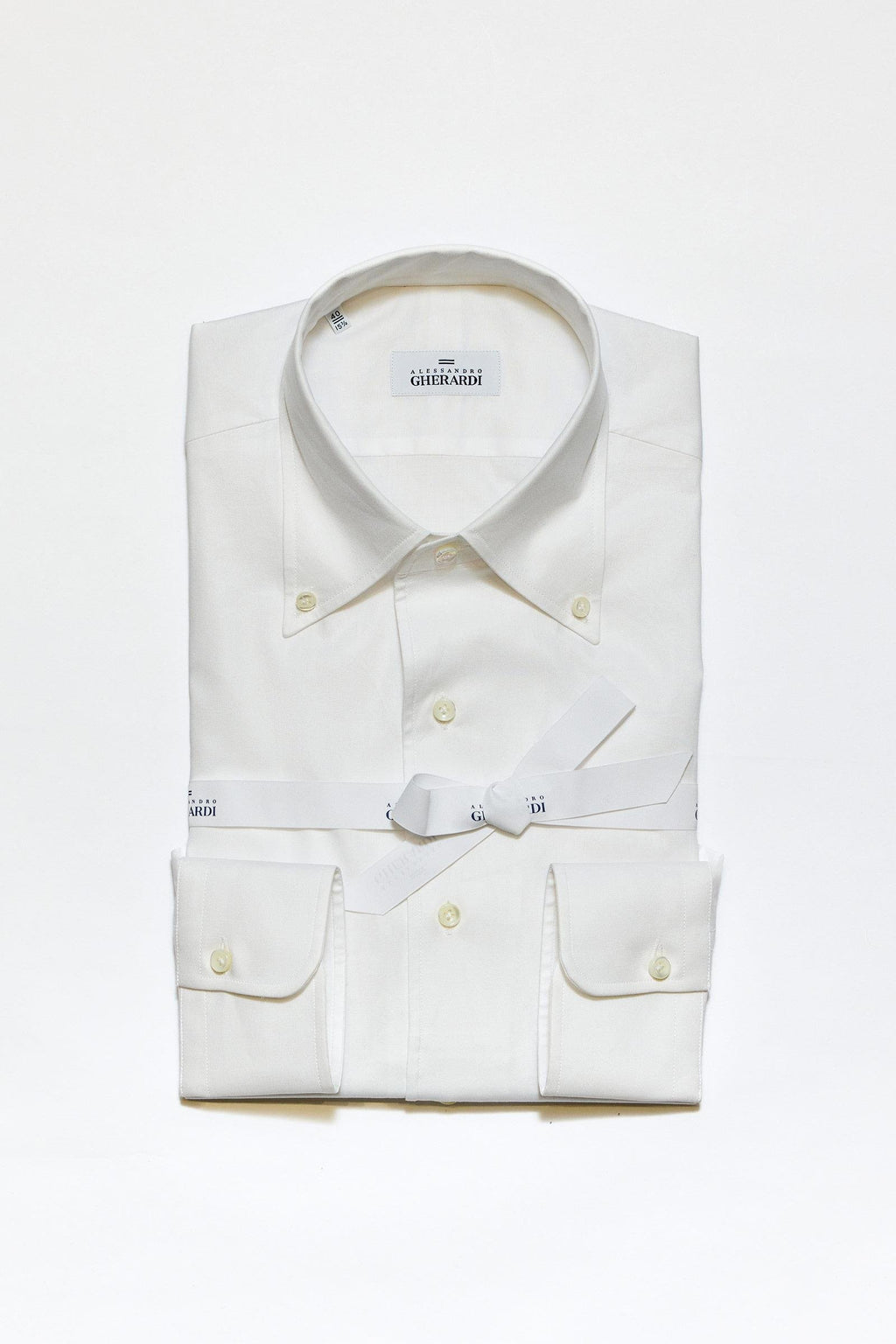 Beyaz Yaka Düğmeli One-Piece Pamuk Gömlek