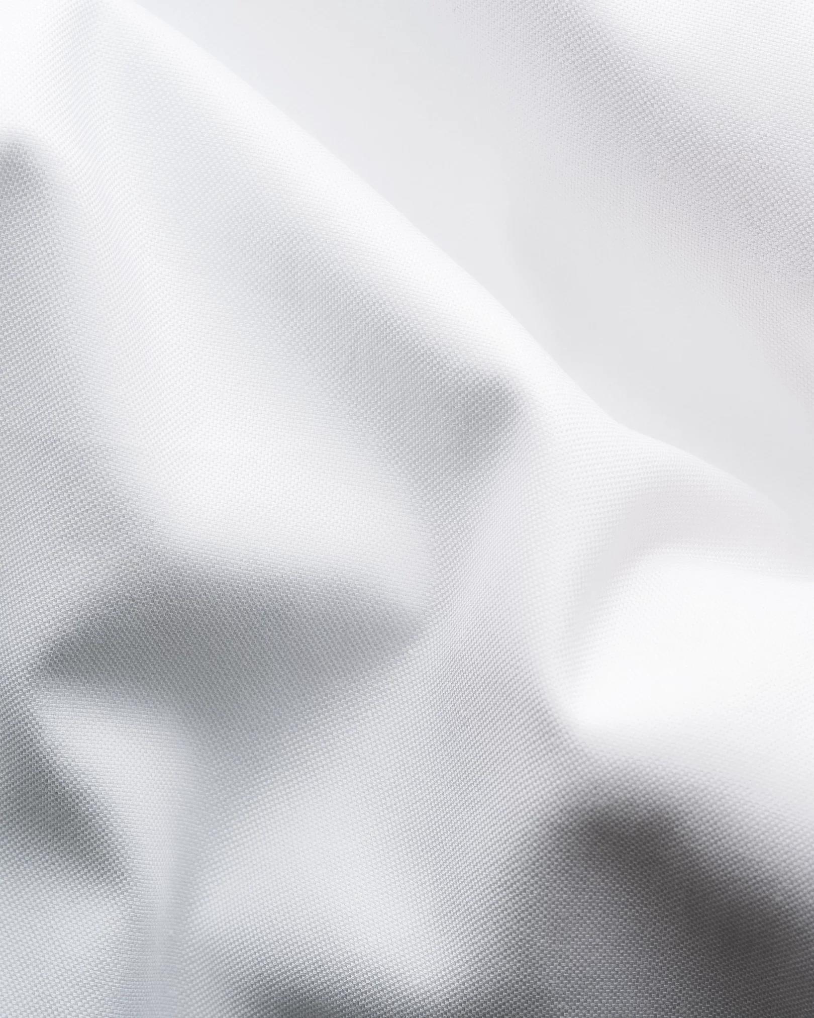 Beyaz Yaka Düğmeli Oxford Pamuk Gömlek - Image 4