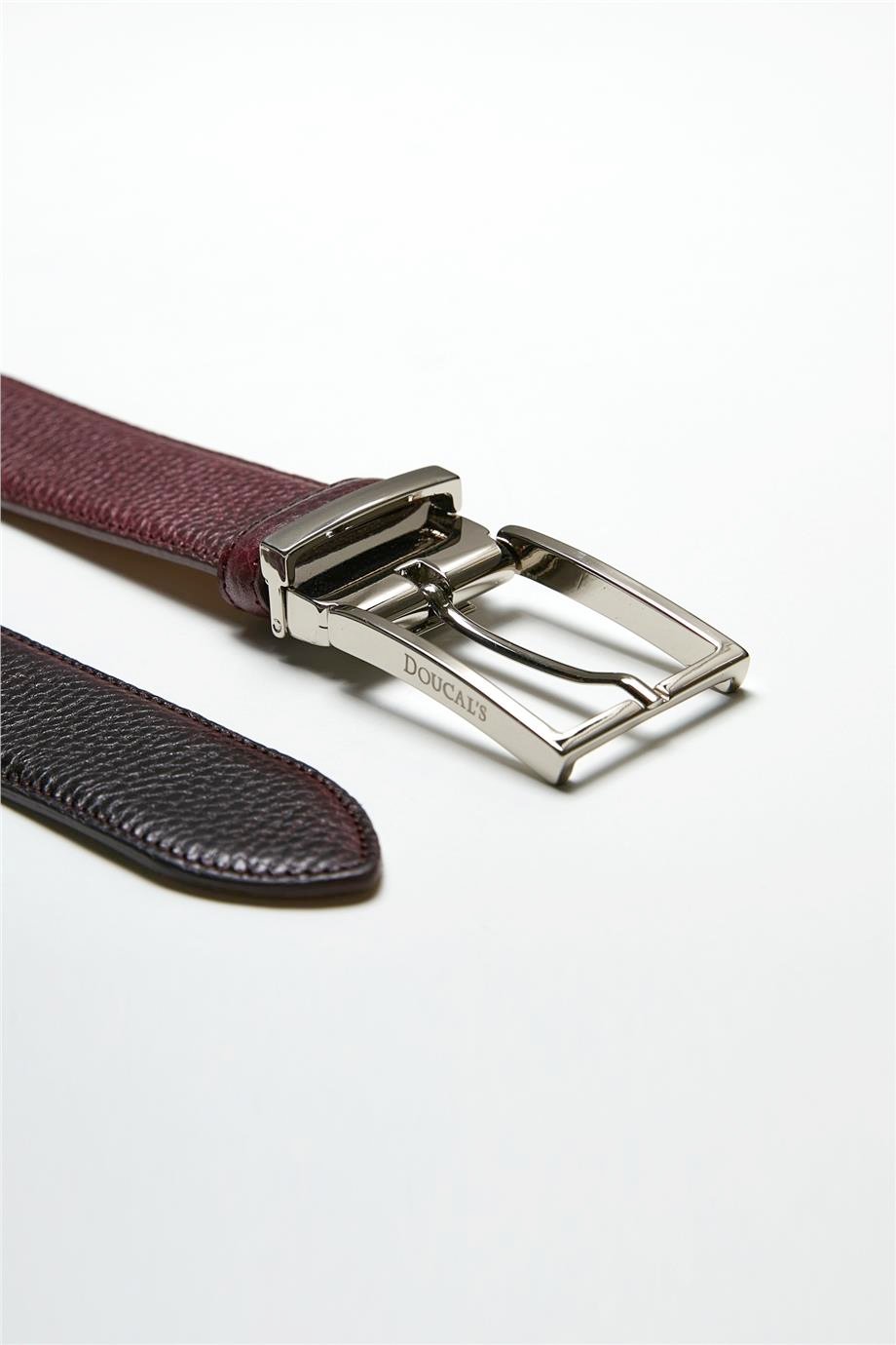 Bordo Deri Erkek Kemer - Image 2