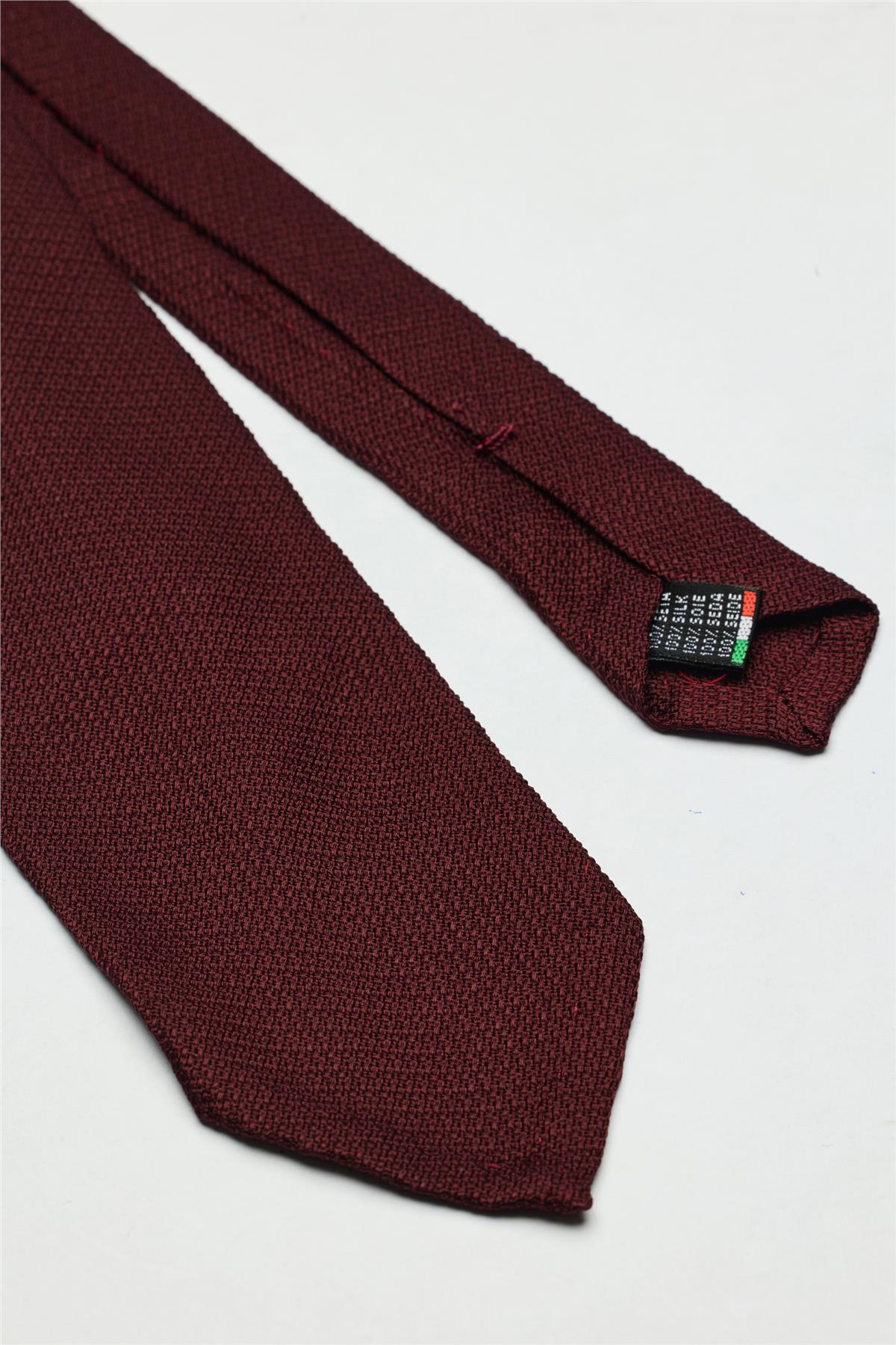 Bordo Garza İpek Kravat - 3