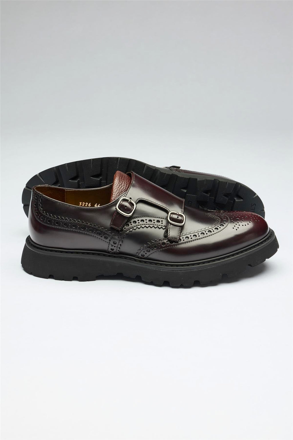 Bordo Tokalı Deri Ayakkabı - Image 3