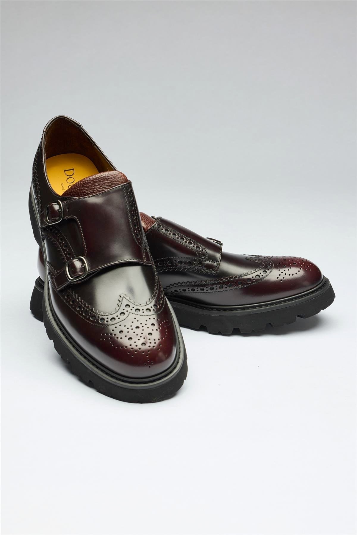 Bordo Tokalı Deri Ayakkabı - Image 2