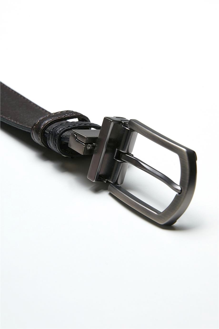 Çift Taraflı Siyah Kahve Klasik Kemer - Image 3