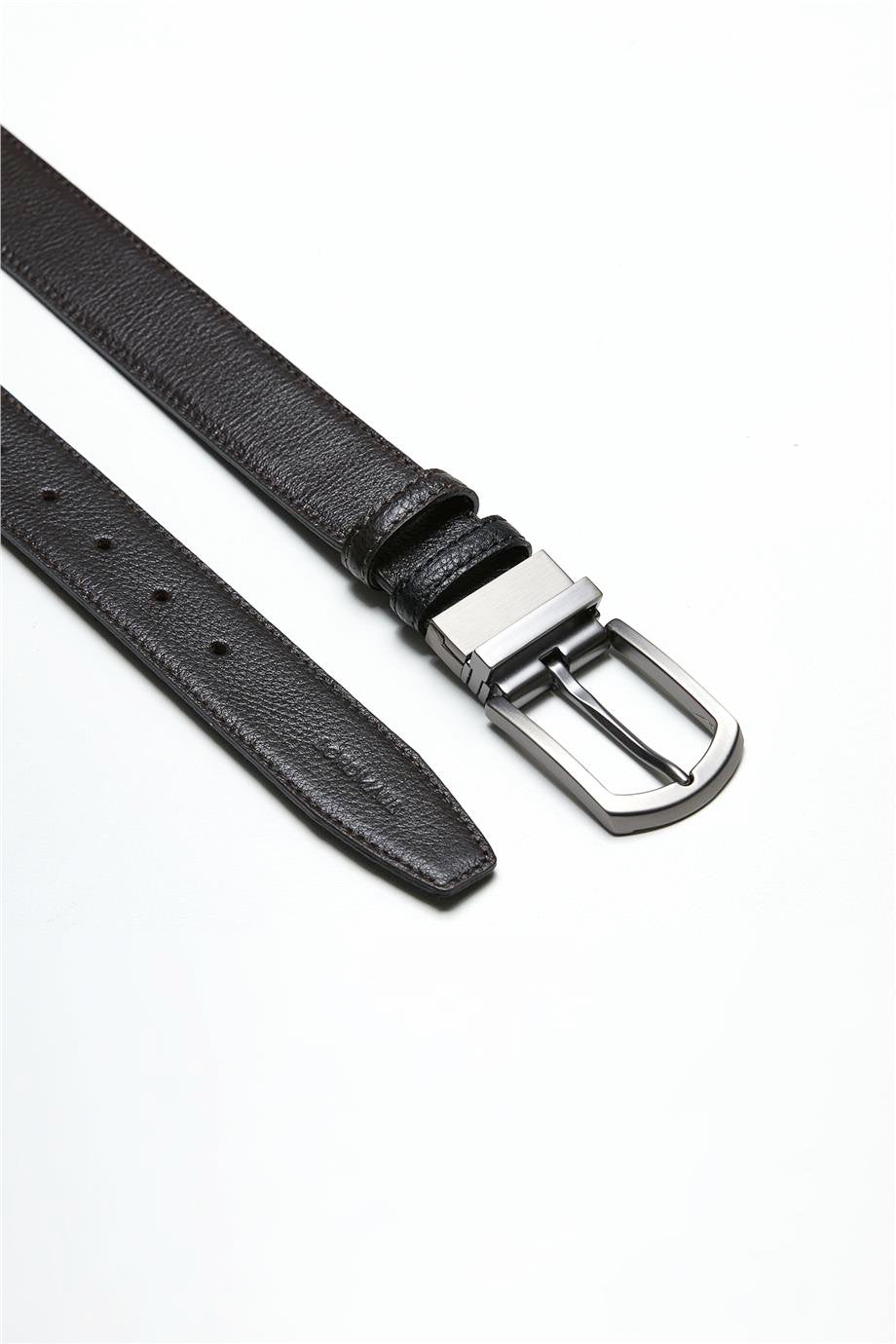 Çift Taraflı Siyah Kahve Klasik Kemer - Image 2