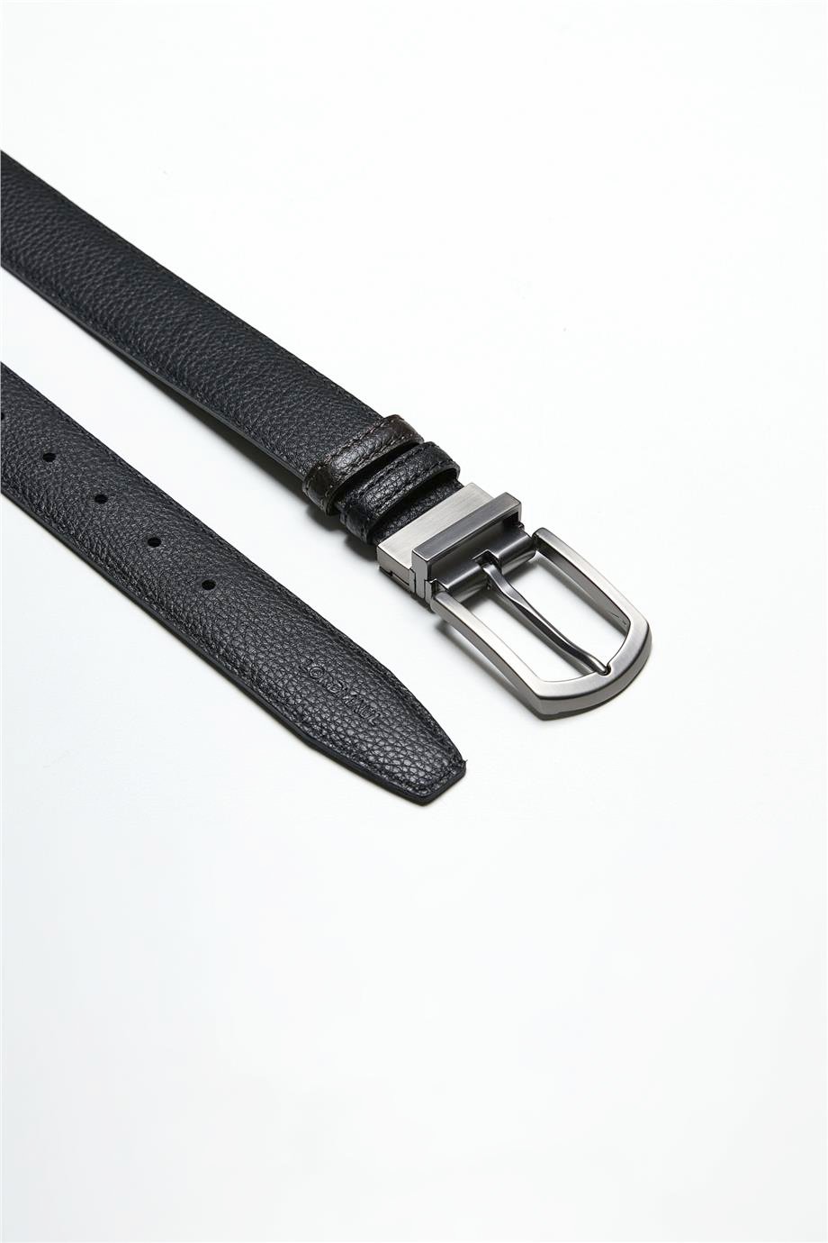 Çift Taraflı Siyah Kahve Klasik Kemer - Image 1