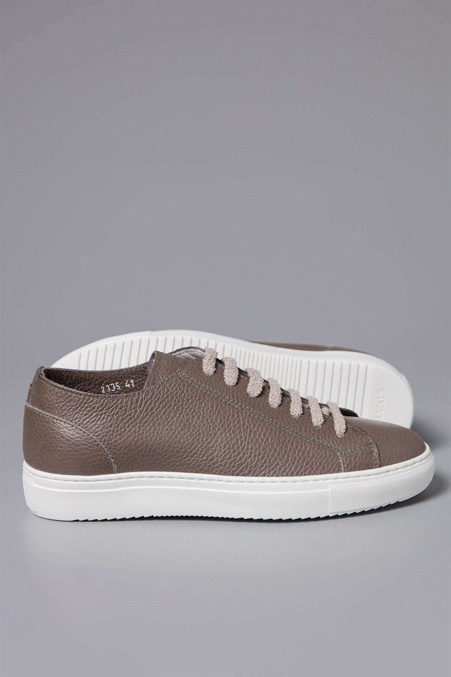 Doucal's Moka Kahverengi Deri Low-Top Ayakkabı - 1