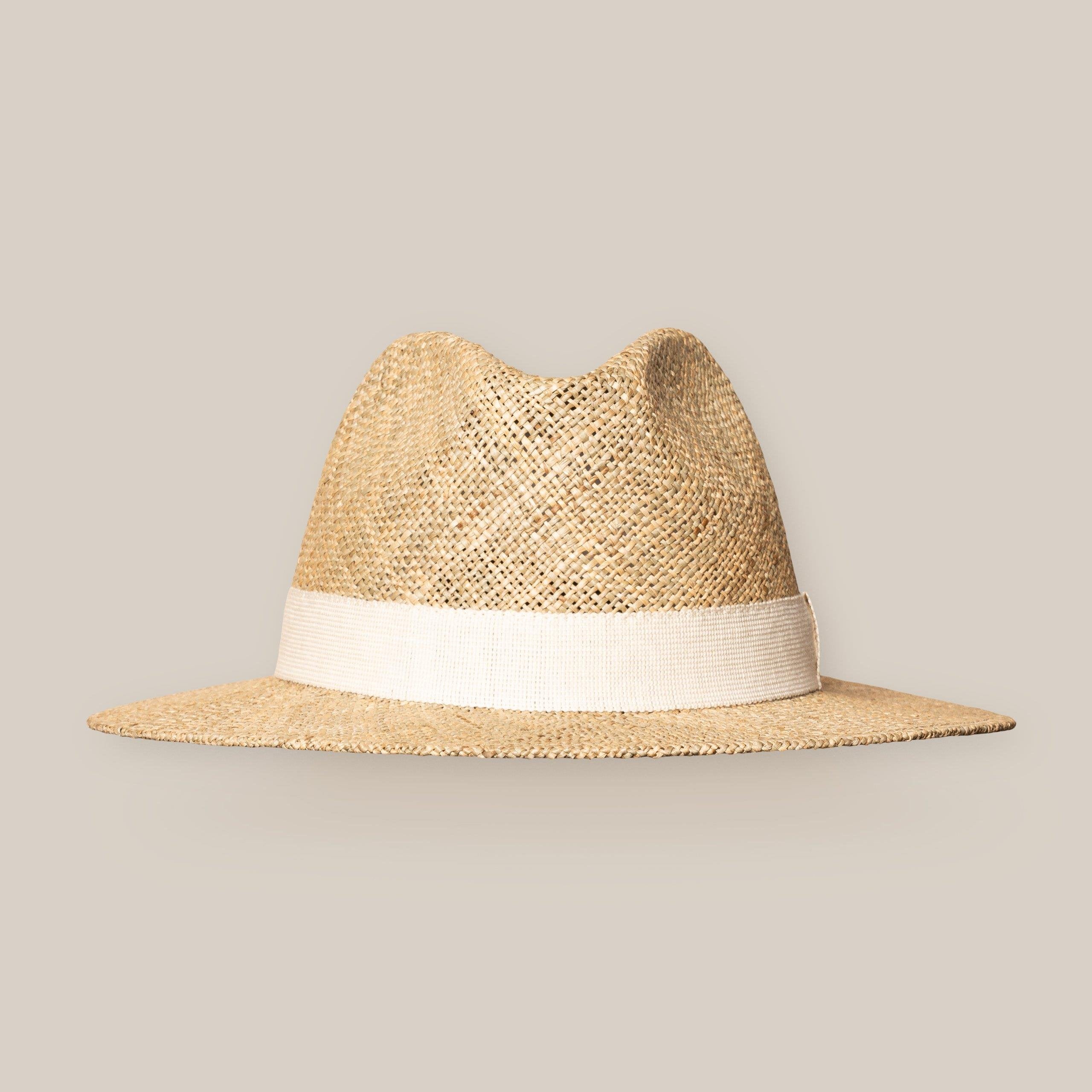 Ekru Hasır Panama Şapka - Image 3
