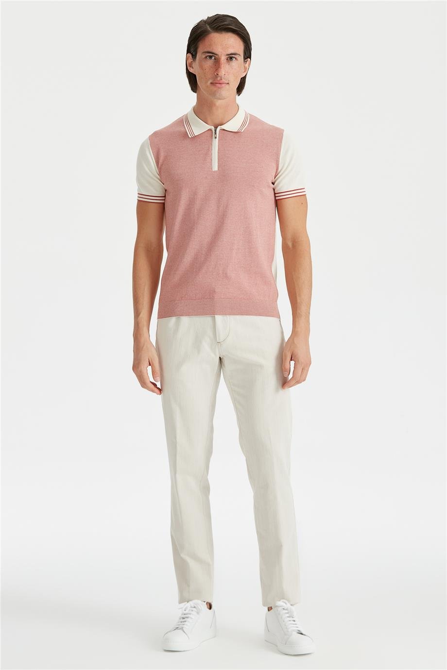 Ekru Kardinal Erkek Fermuarlı Triko - Image 2