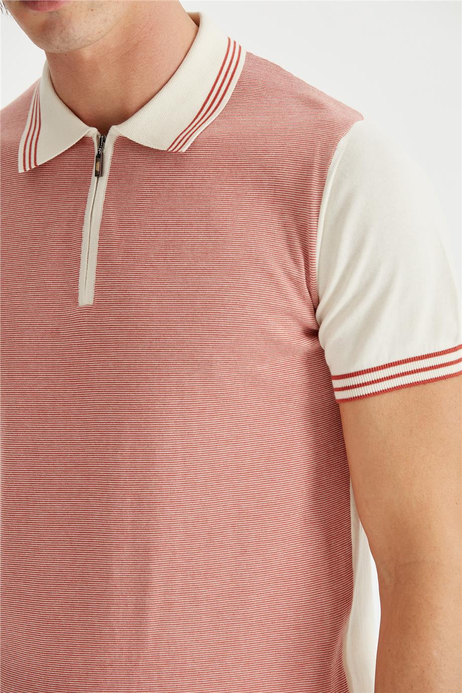Ekru Kardinal Erkek Fermuarlı Triko - Image 3