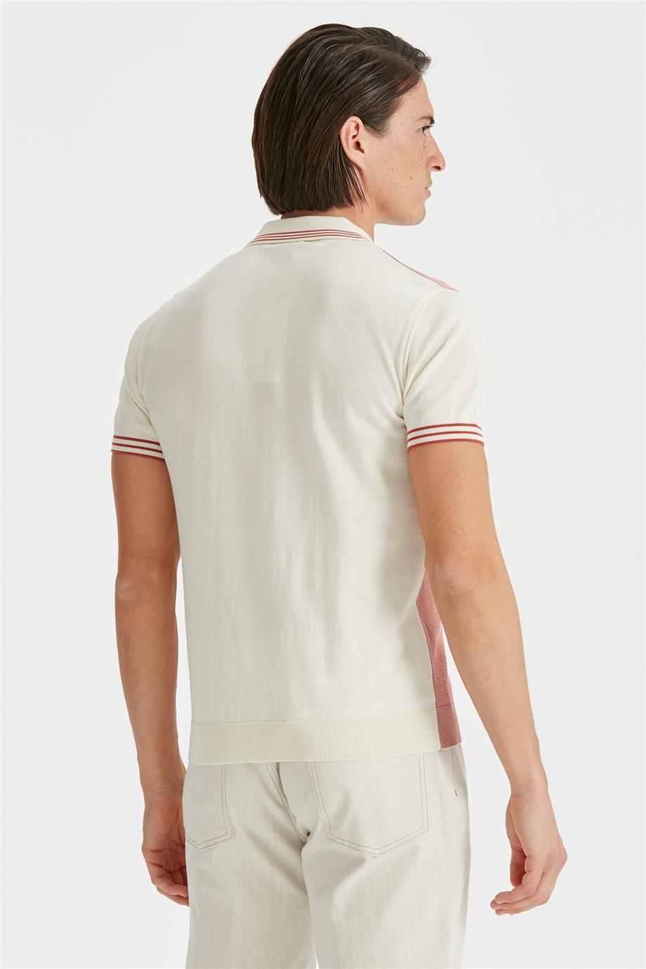 Ekru Kardinal Erkek Fermuarlı Triko - Image 4