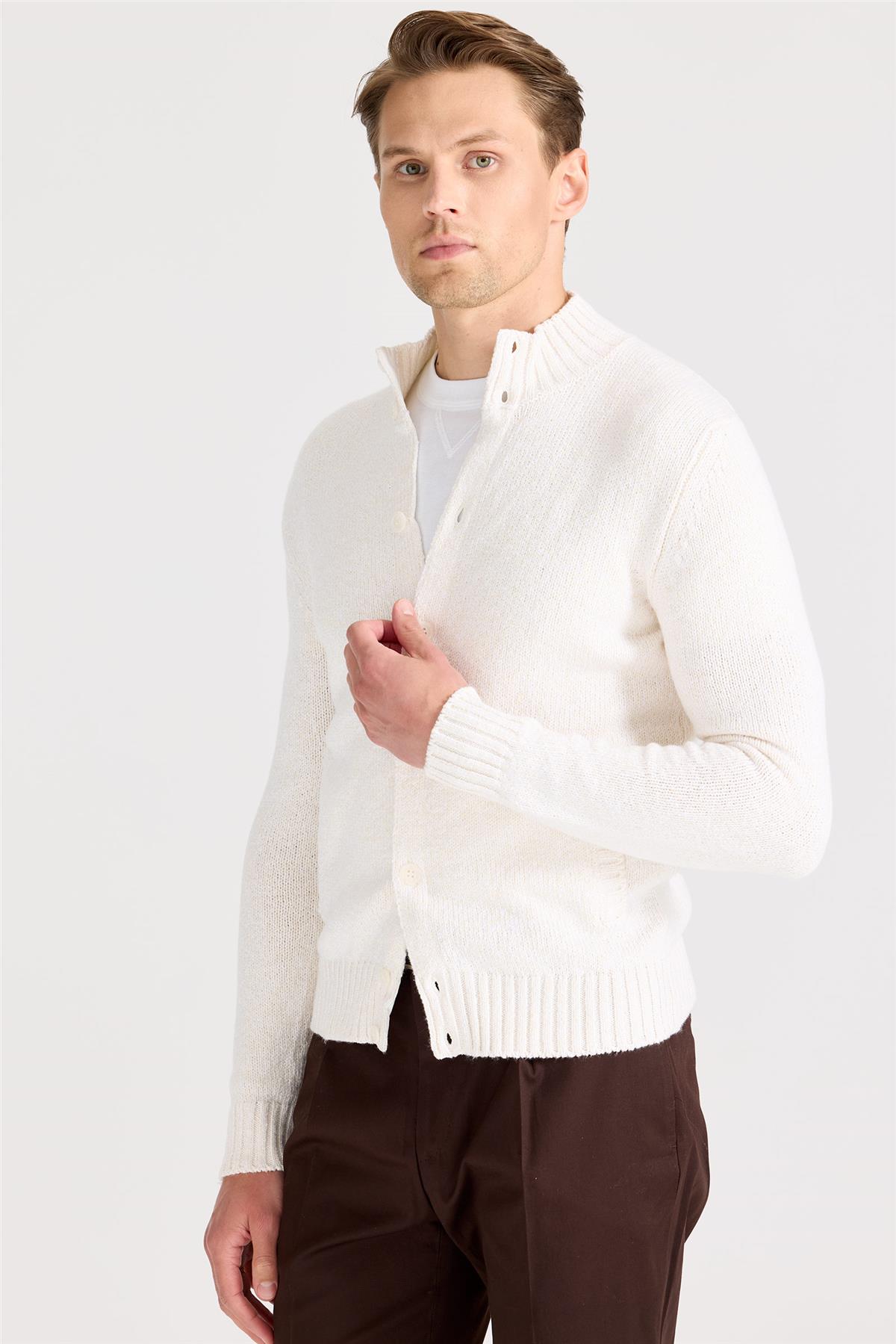 Ekru Pamuk Hırka - Image 5