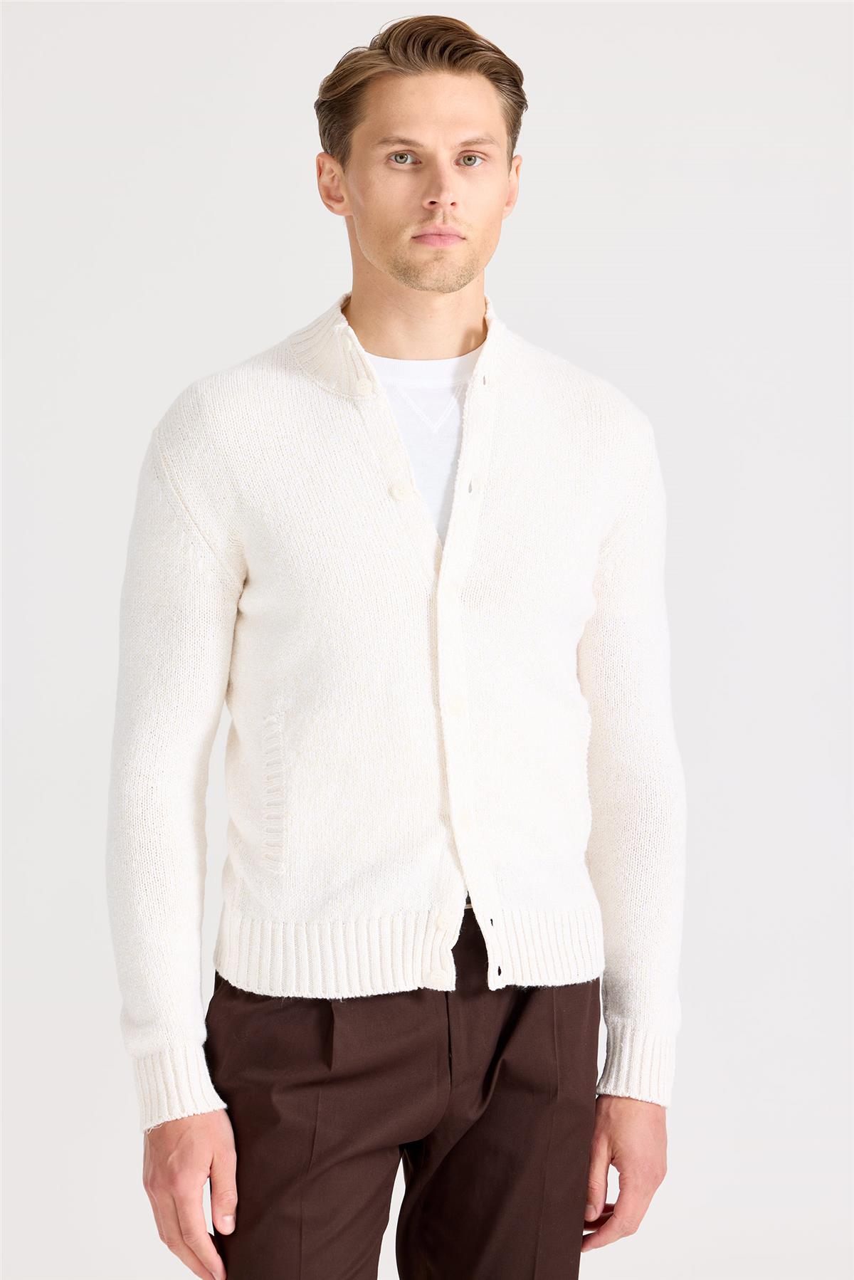 Ekru Pamuk Hırka - Image 3