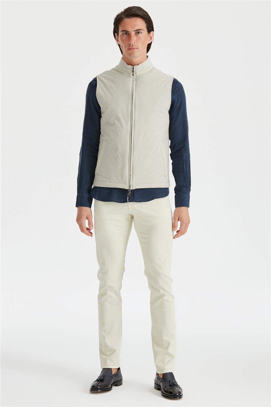 Ekru Su Geçirmez Yelek - Image 2