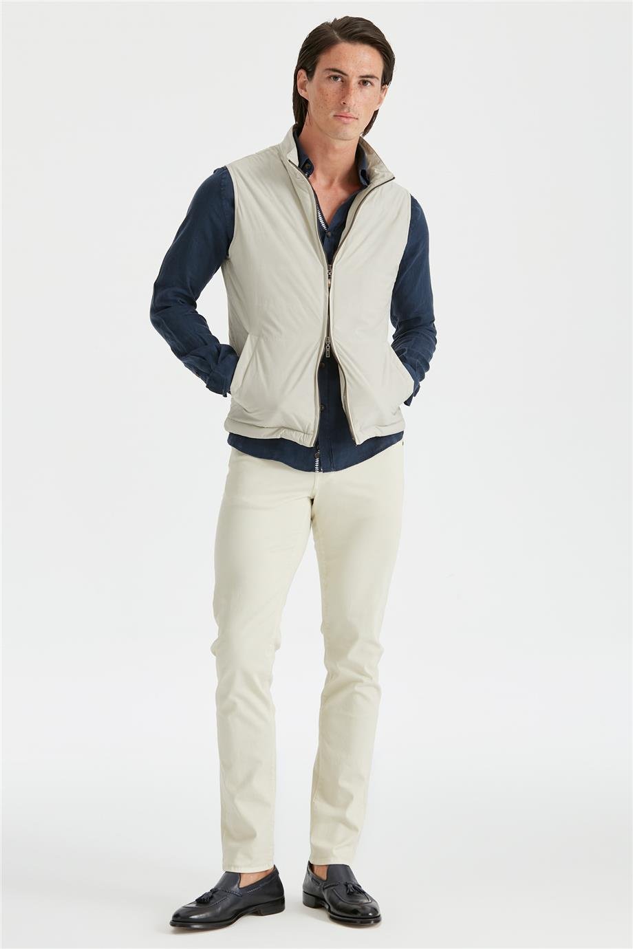 Ekru Su Geçirmez Yelek - Image 5