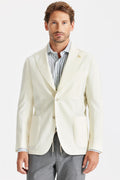 Ekru Yün Keten Blazer - Image 1