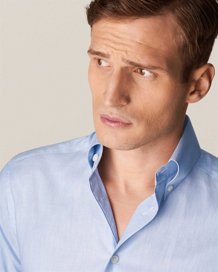Eton Açık Mavi Oxford Gömlek - Image 4