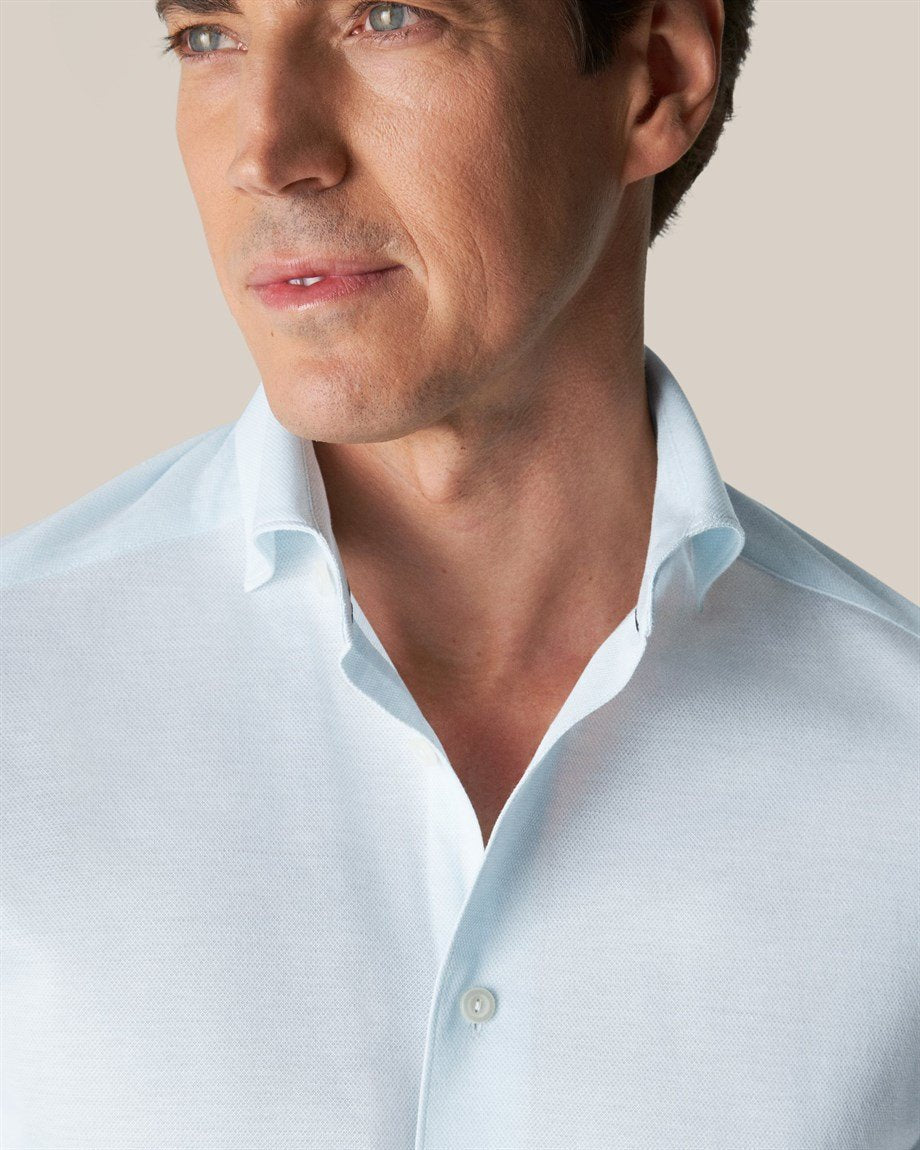 Eton Mint Yeşili Contemporary Pique Gömlek - Image 1