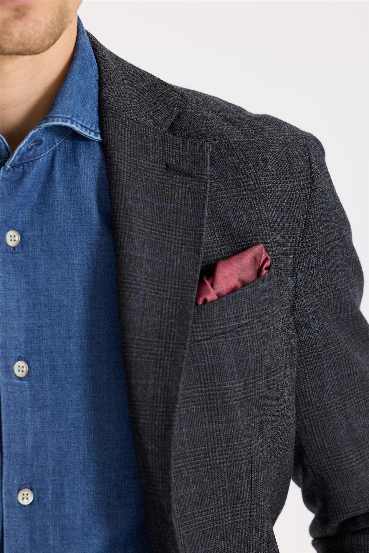 Füme Flanel Yün Takım Elbise - Image 3