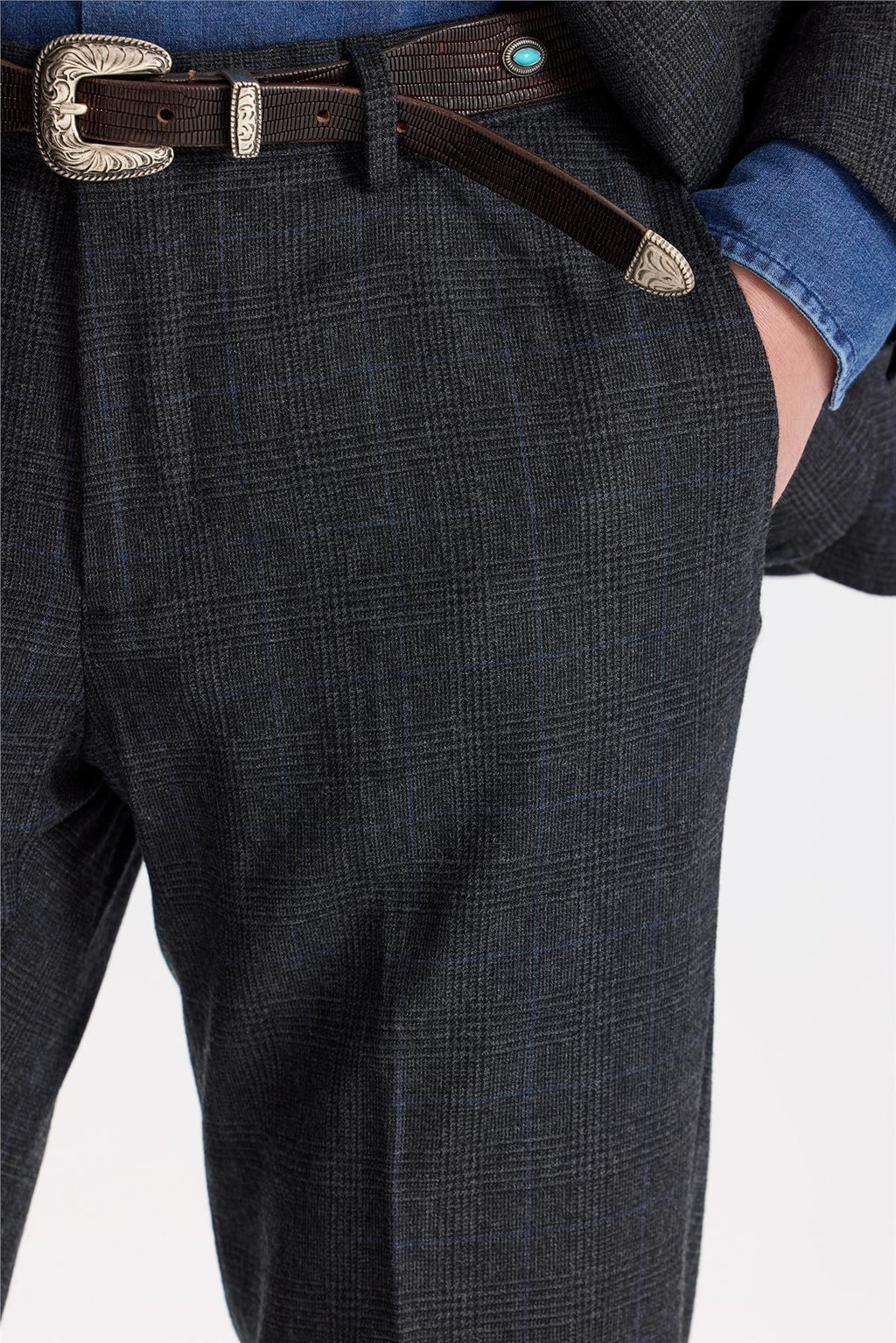 Füme Flanel Yün Takım Elbise - Image 5