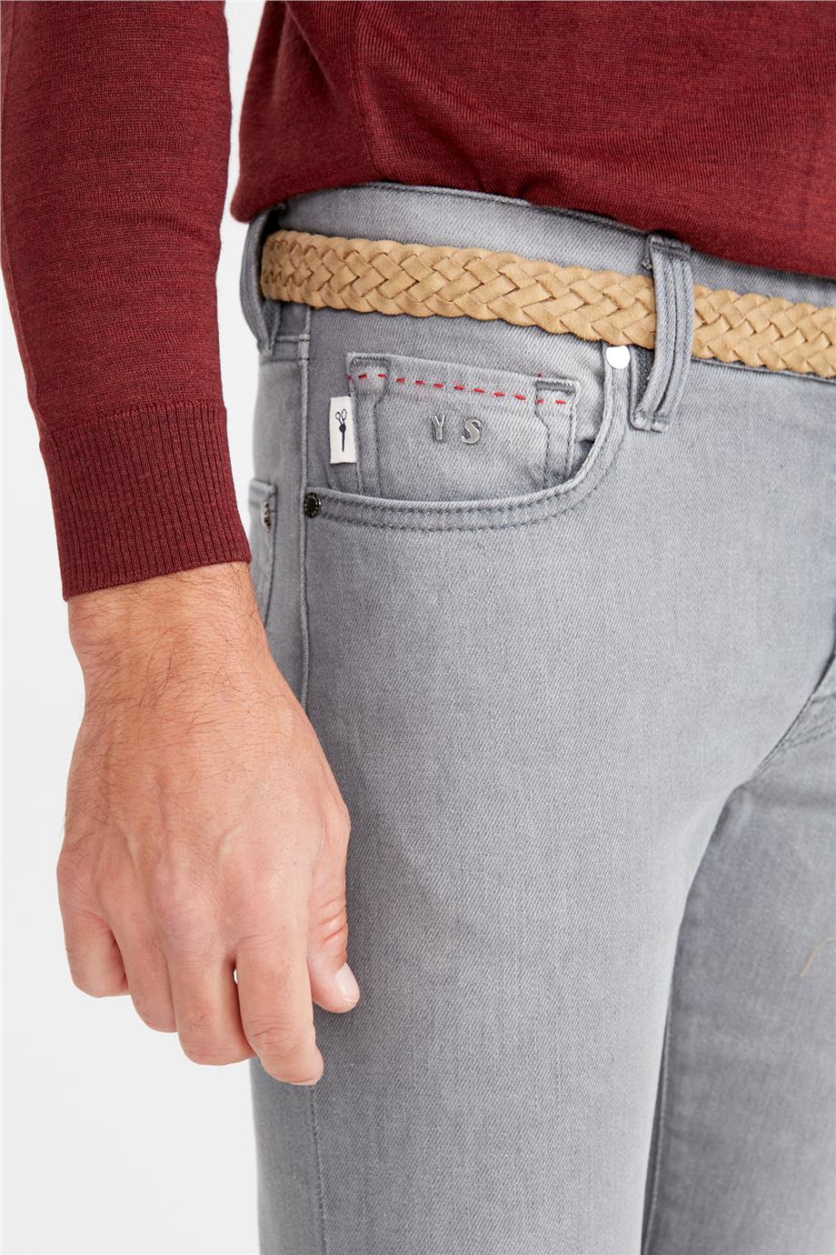 Gri Denim Pantolon - Image 5