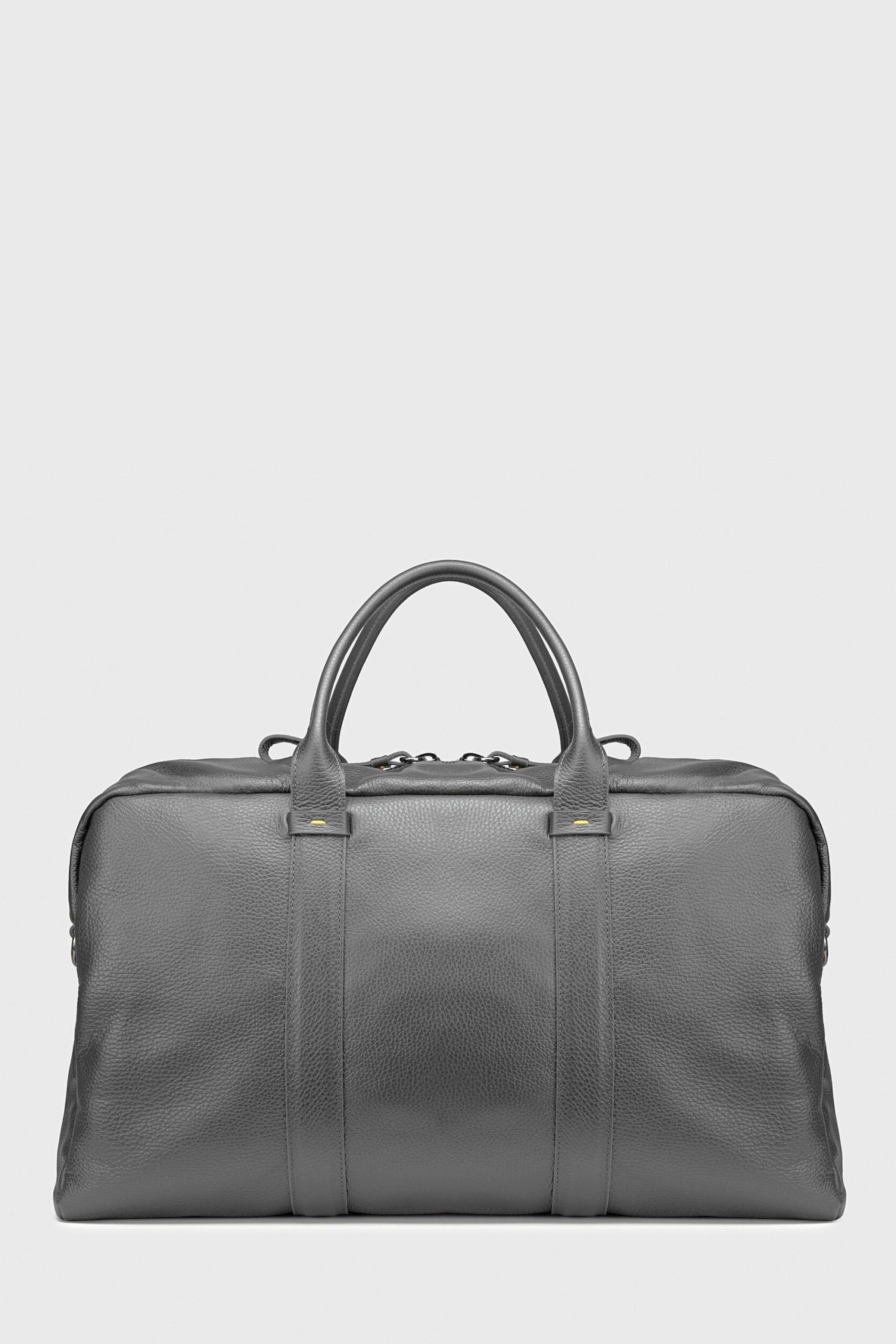 Gri Deri Seyahat Çantası - Image 3