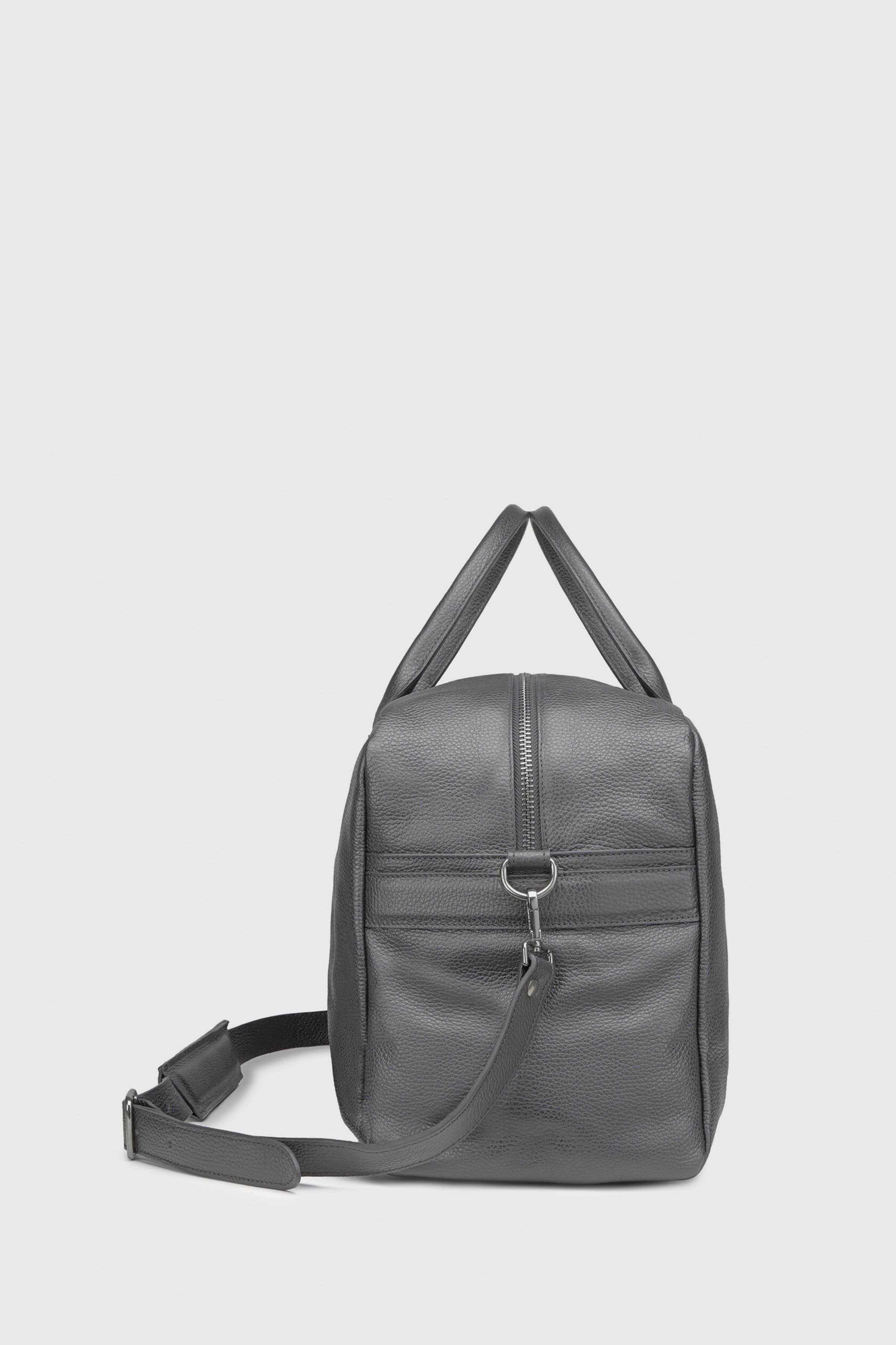 Gri Deri Seyahat Çantası - Image 2