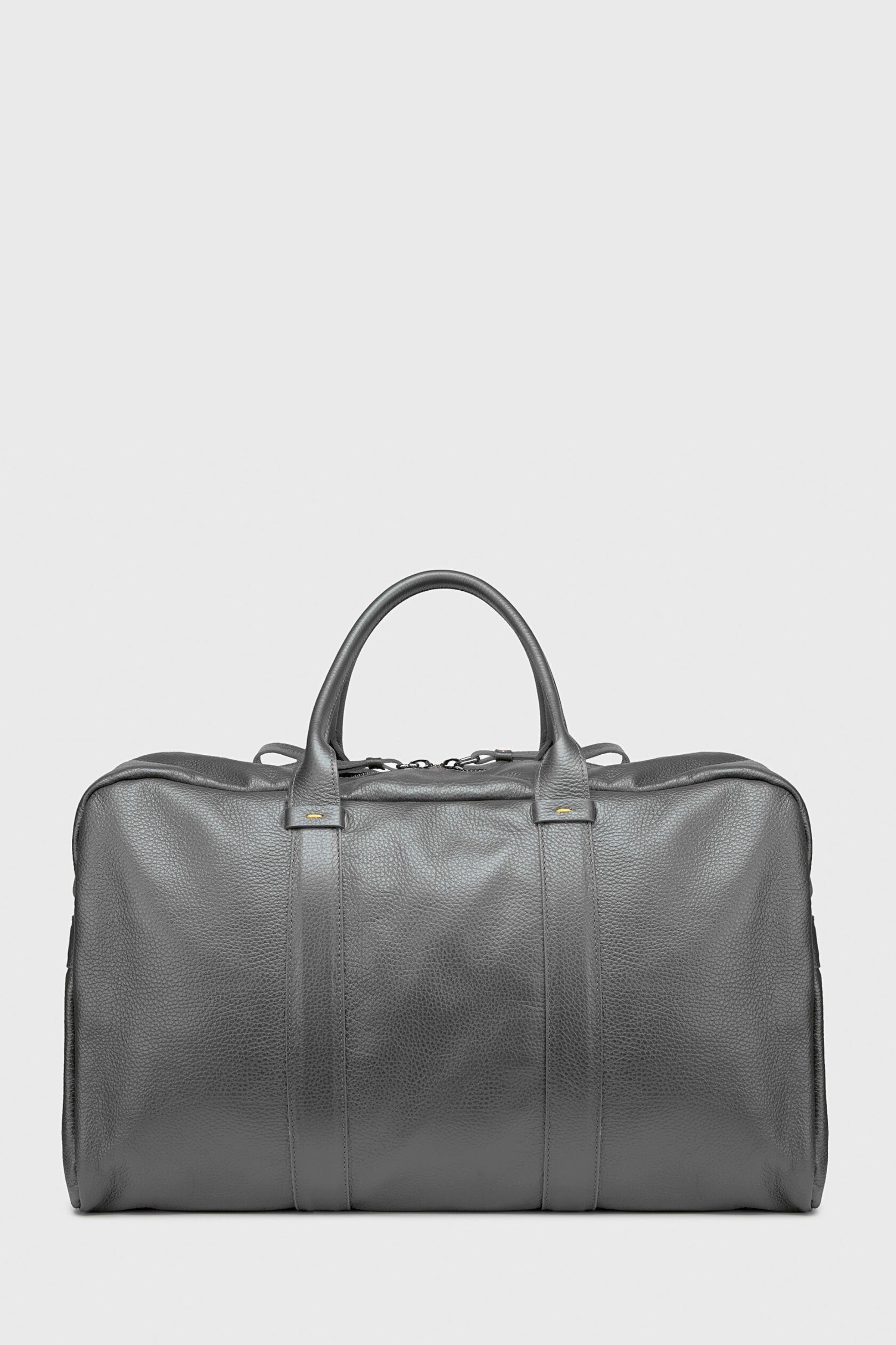 Gri Deri Seyahat Çantası - Image 1