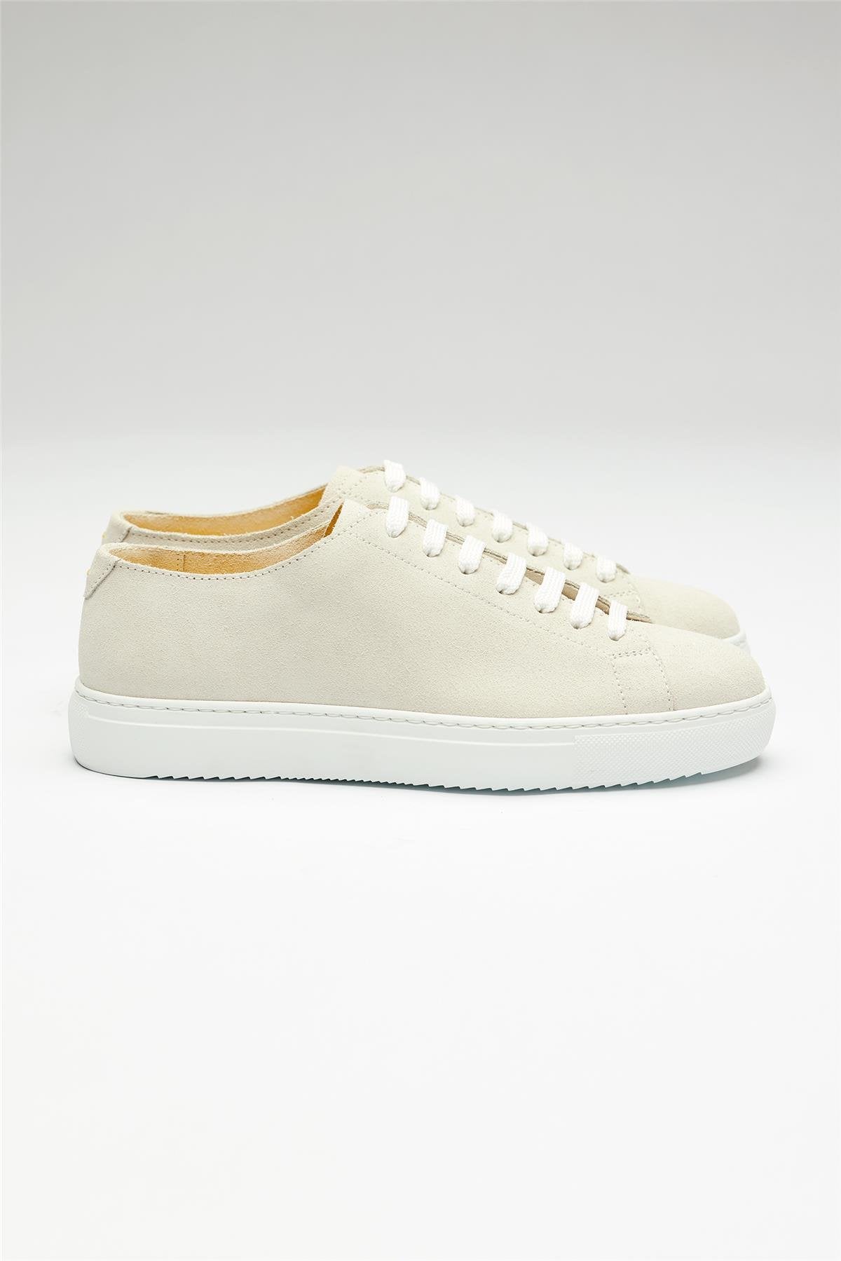 Bej Deri Sneaker
