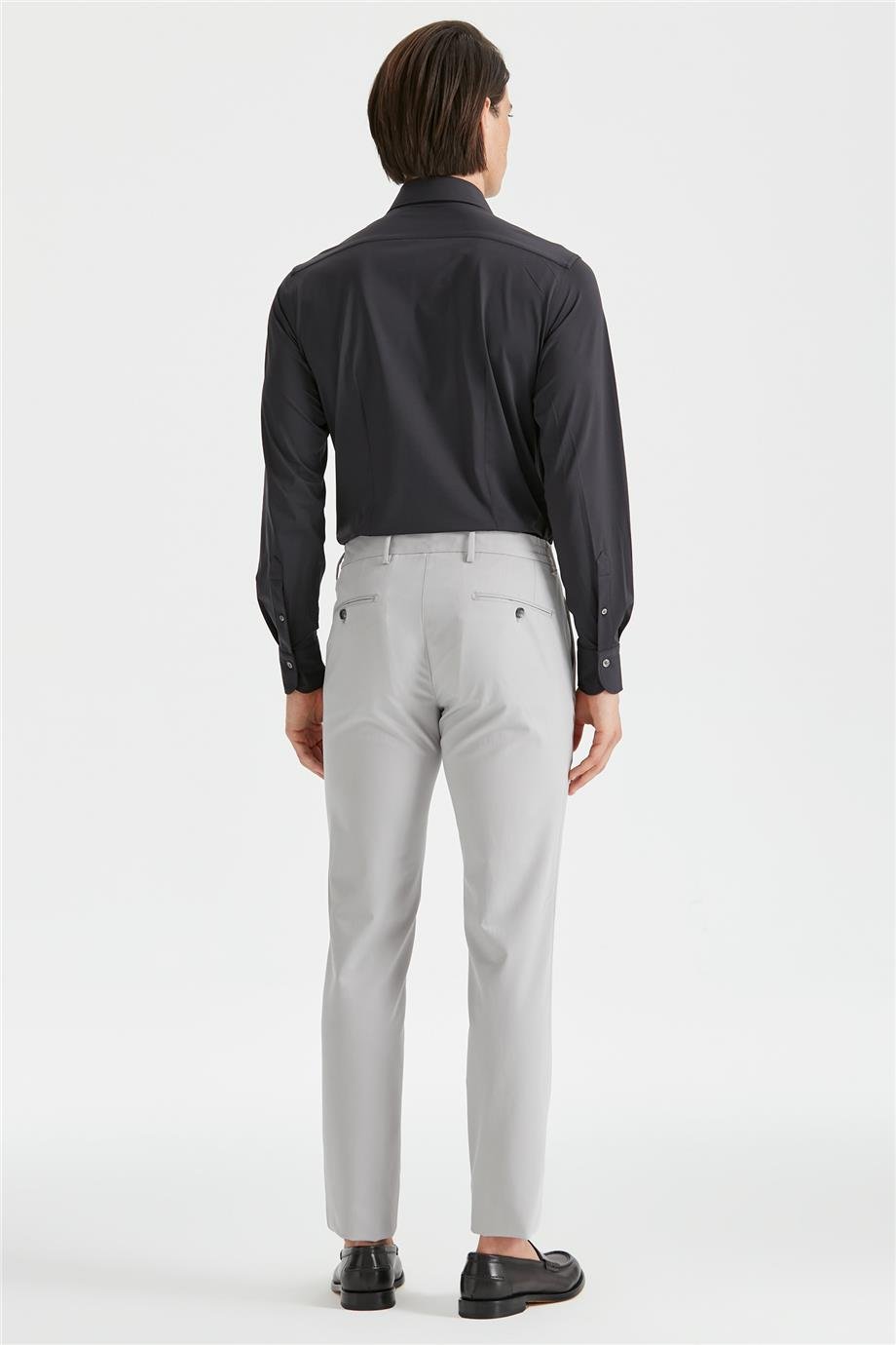 Gri Erkek Pamuk Pantolon - Image 5