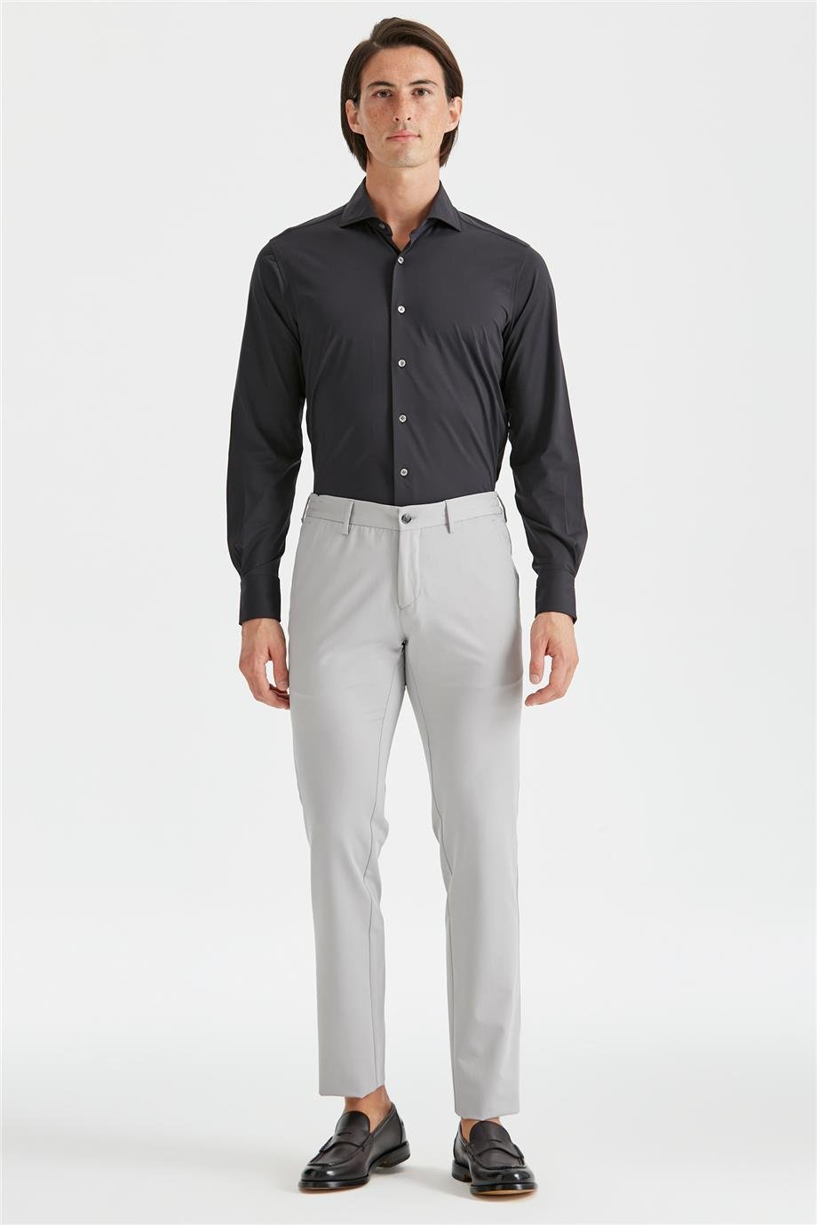 Gri Erkek Pamuk Pantolon - Image 1