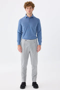 Gri Flanel Yün Pantolon - Image 1