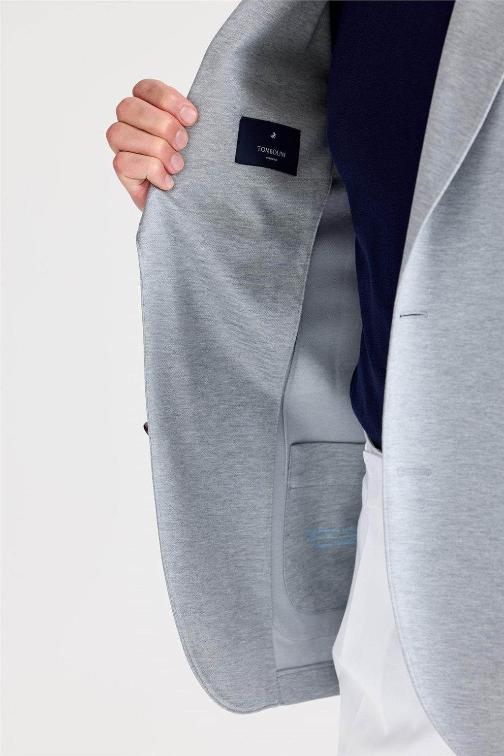 Gri İpek Pamuk Ceket - Image 5