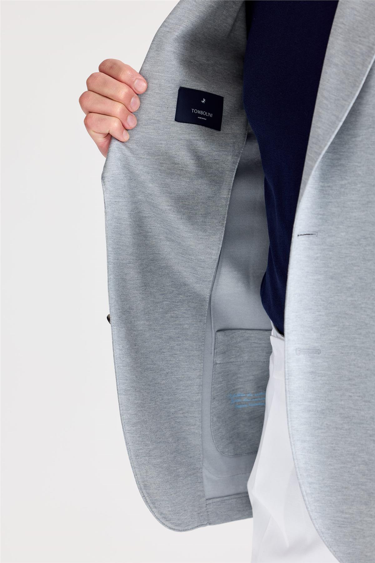 Gri İpek Pamuk Ceket - Image 5