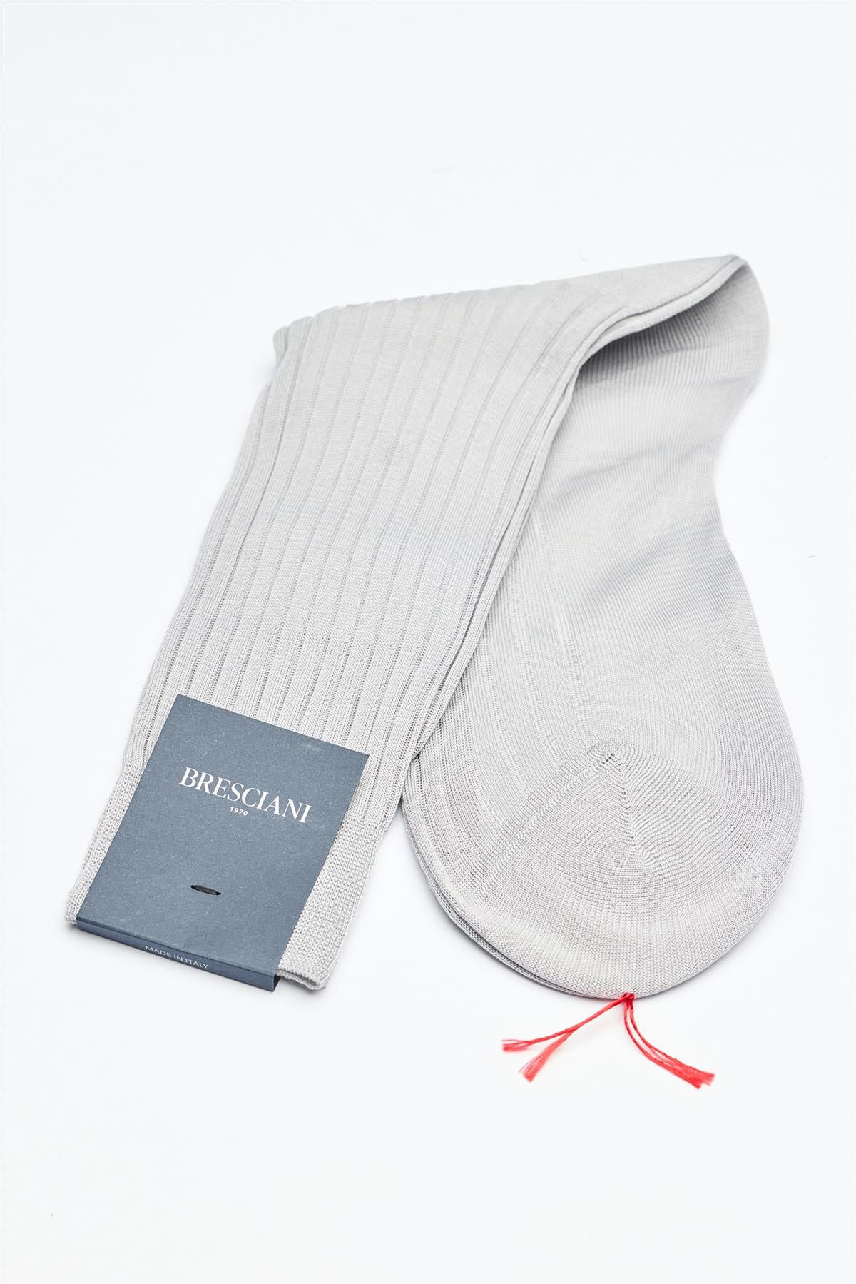 Gri Merserize Pamuk Çorap - Image 1