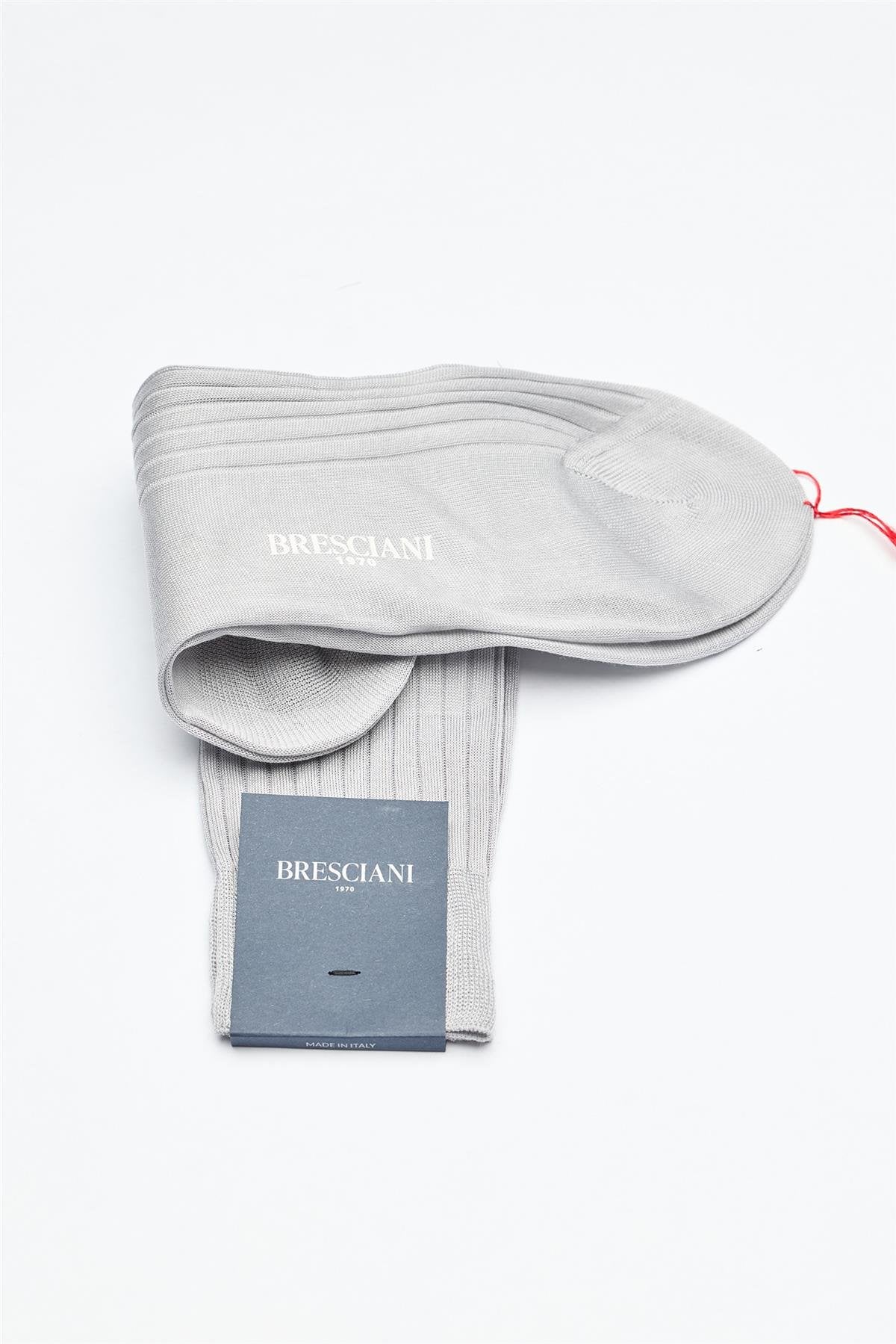 Gri Merserize Pamuk Çorap - Image 3