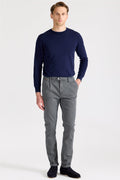 Gri Pamuk Chino Pantolon - Image 1