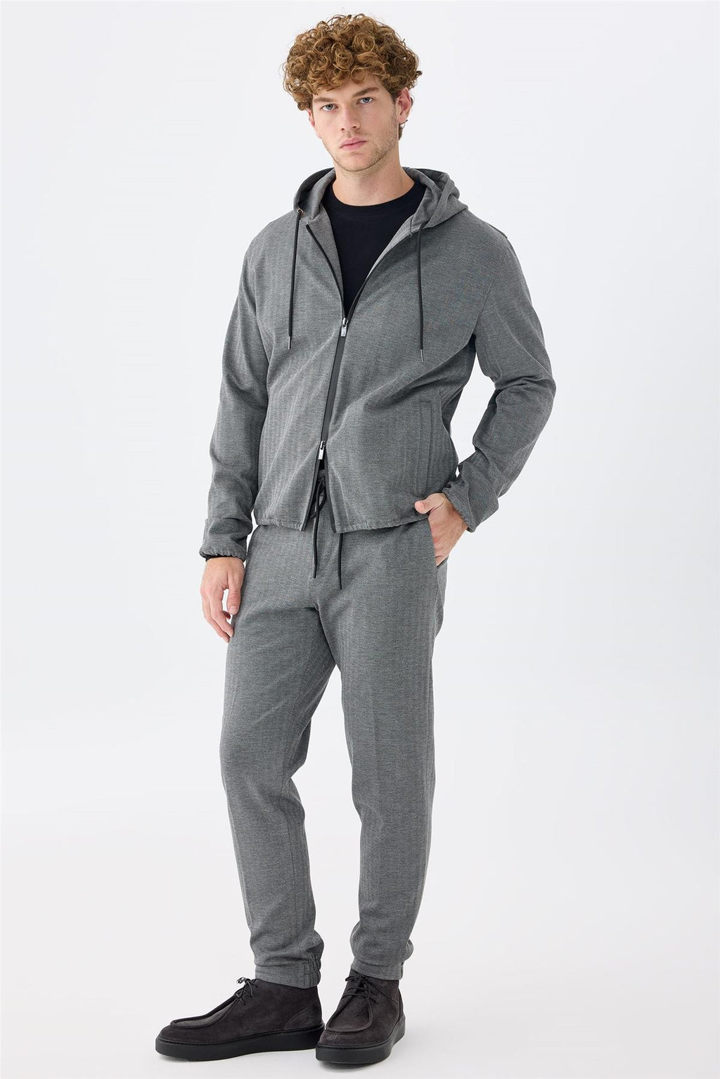 Gri Running Spor Takım Elbise - Image 1