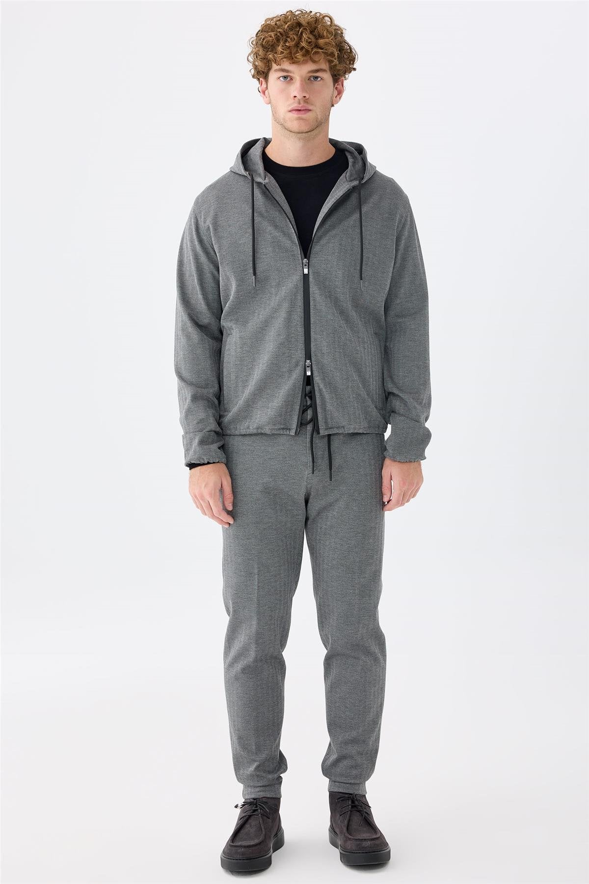 Gri Running Spor Takım Elbise - Image 2