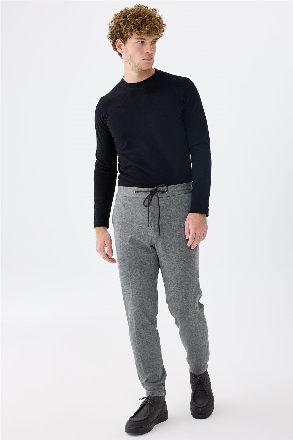 Gri Running Spor Takım Elbise - Image 4