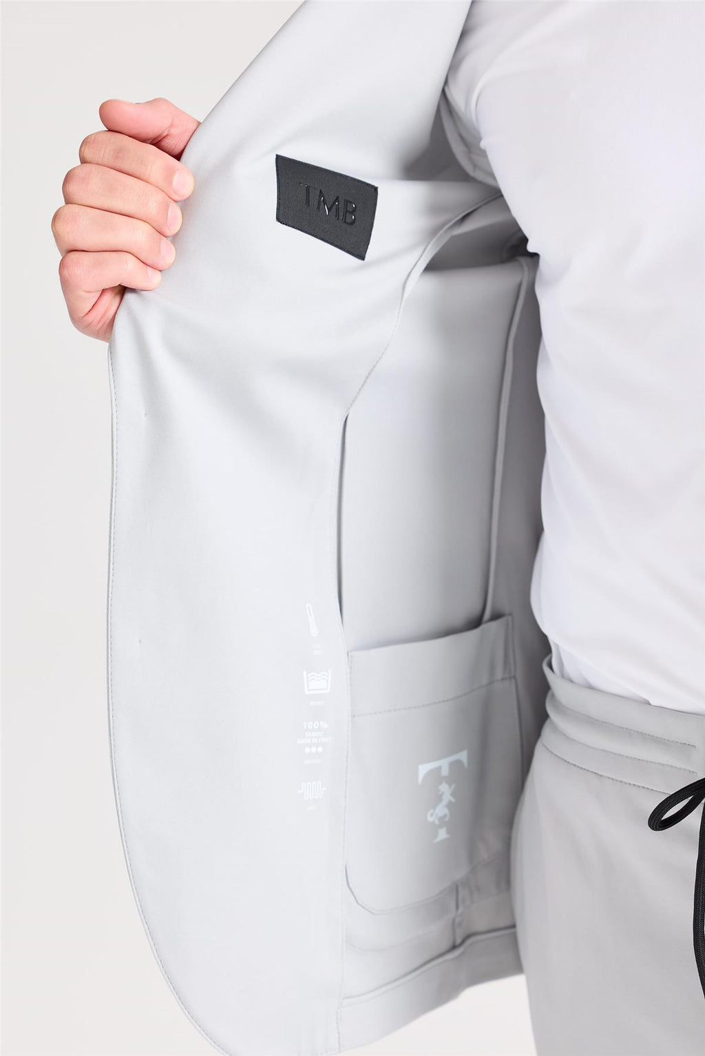 Gri Teknik Kumaş Takım Ebise - 8