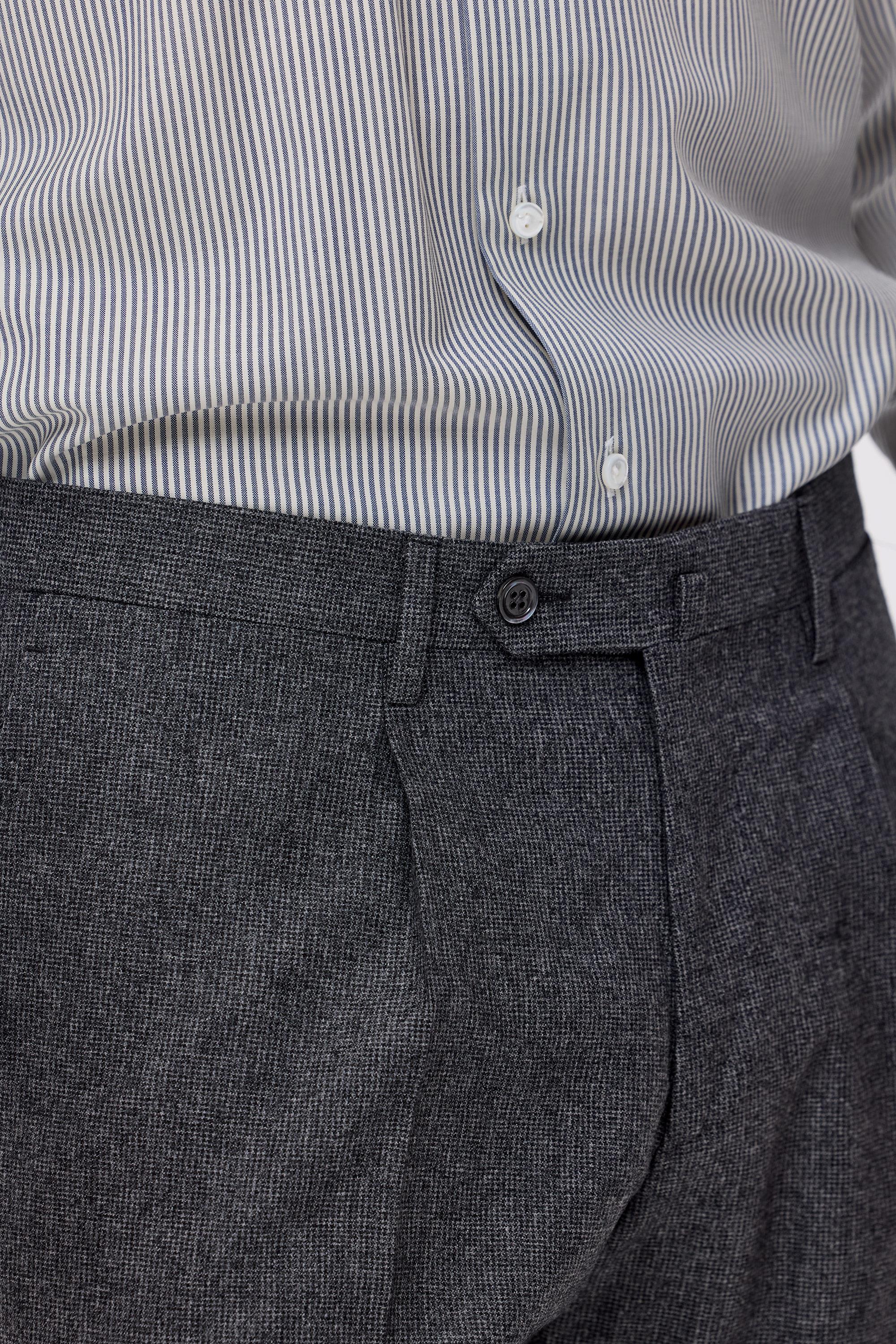 Gri Yün Kruvaze Takım Elbise - Image 4