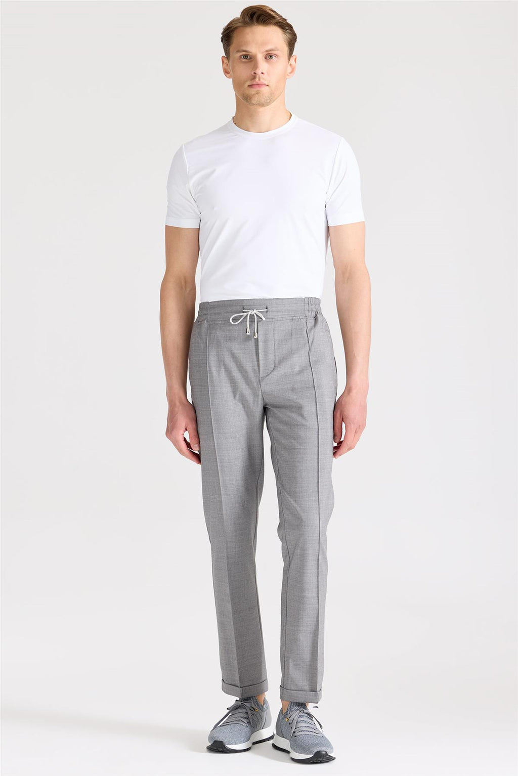 Gri Yün Spor Pantolon - 3