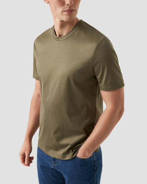 Haki Filo Di Scozia Pamuk  T-Shirt - Image 1
