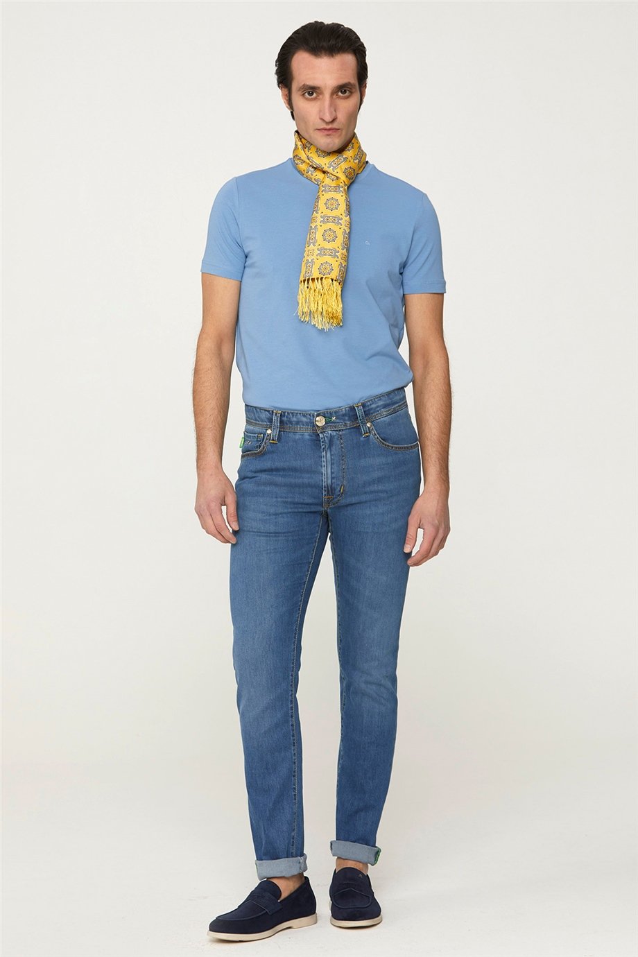 İpek Leonardo Mavi Denim Pantolon - Image 1