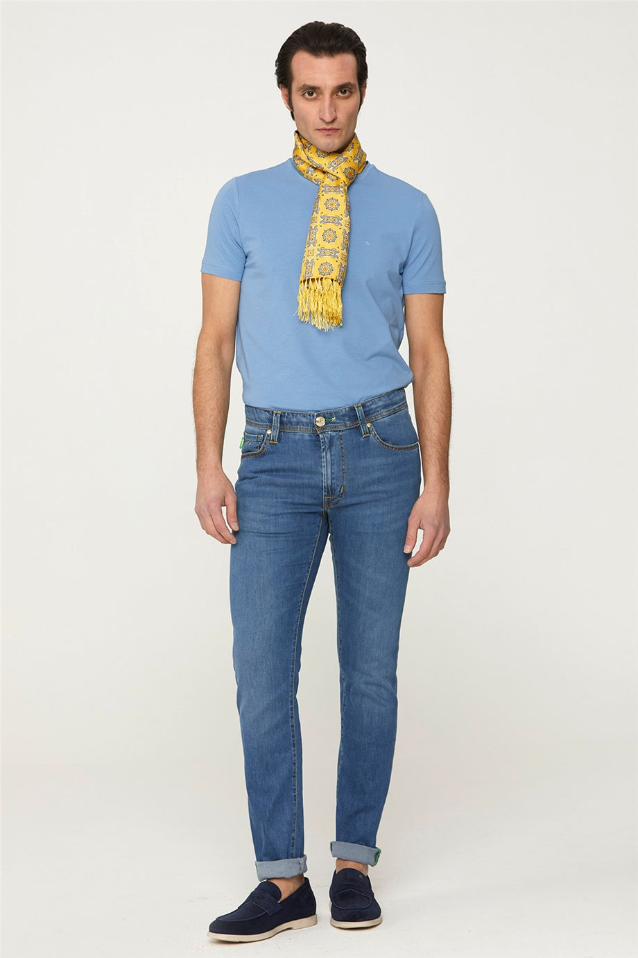 İpek Leonardo Mavi Denim Pantolon - 1