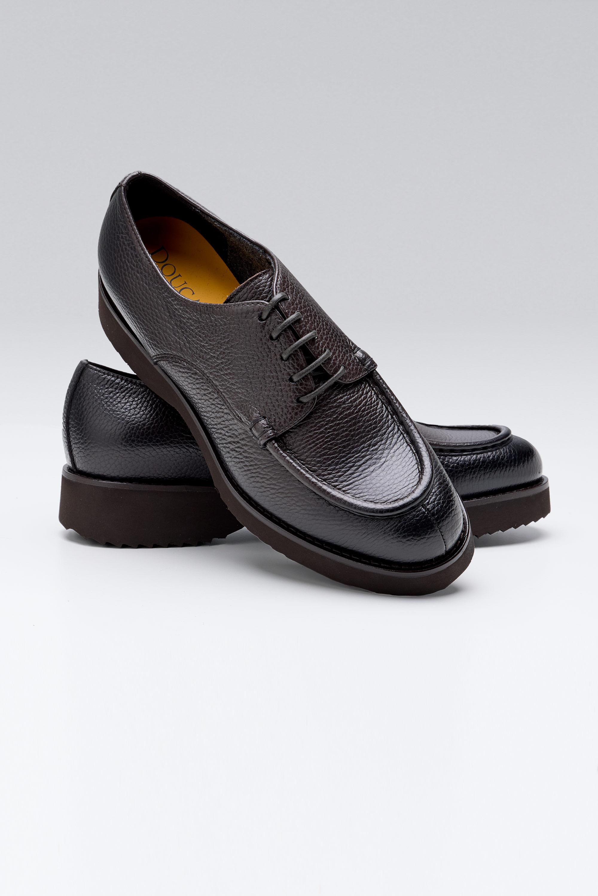 Kahverengi Bağcıklı Derby Deri Ayakkabı - Image 5